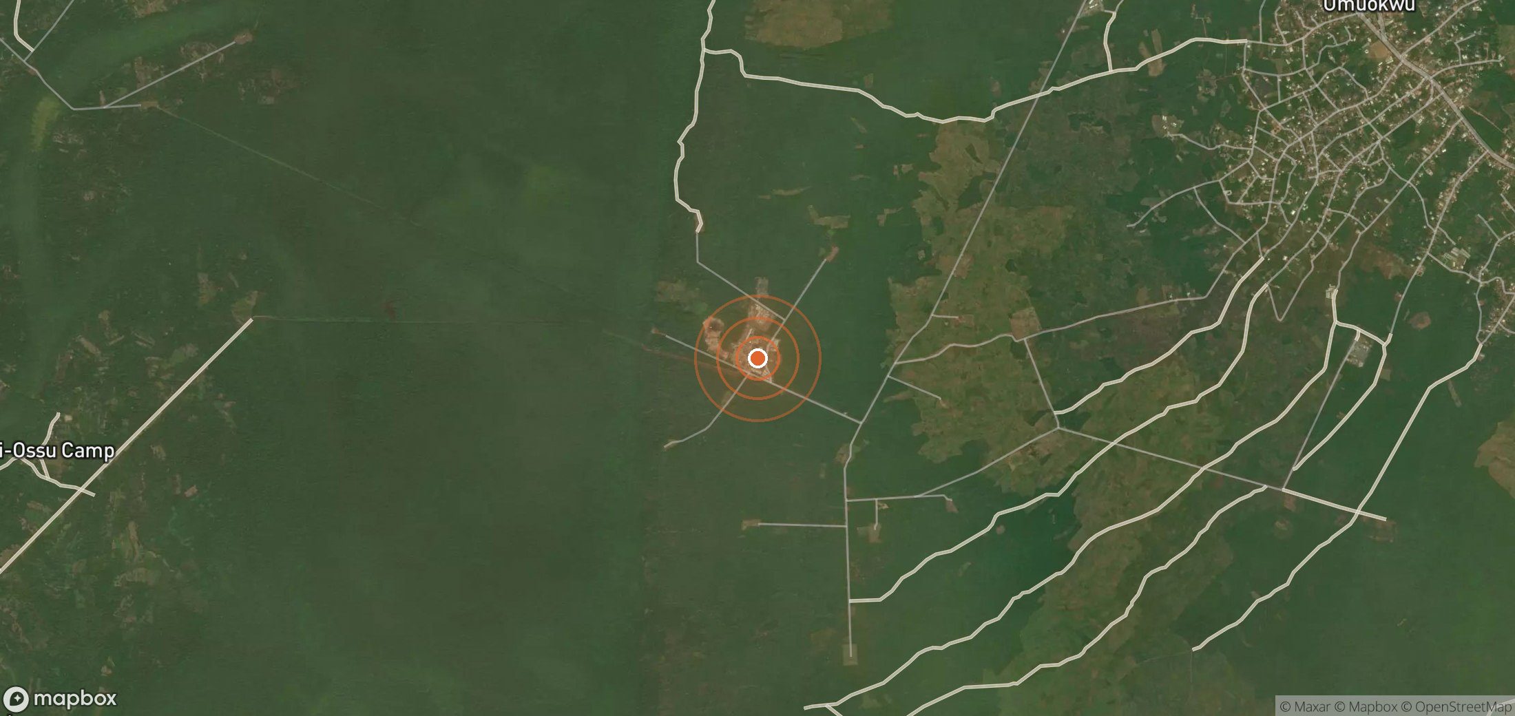 Mapa satelital de plumas de metano en NGA_S_020