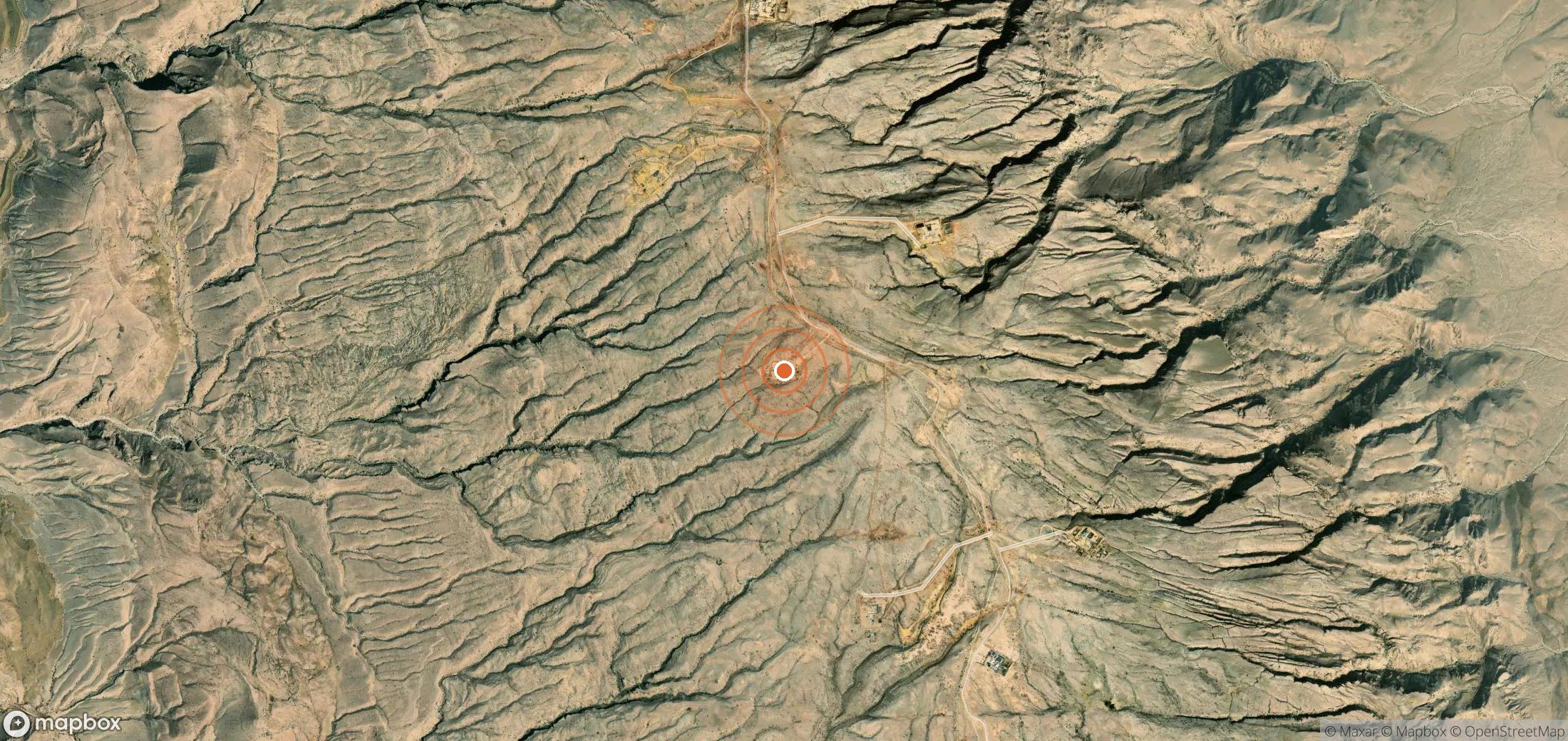 Mapa satelital de plumas de metano en PAK_S_014