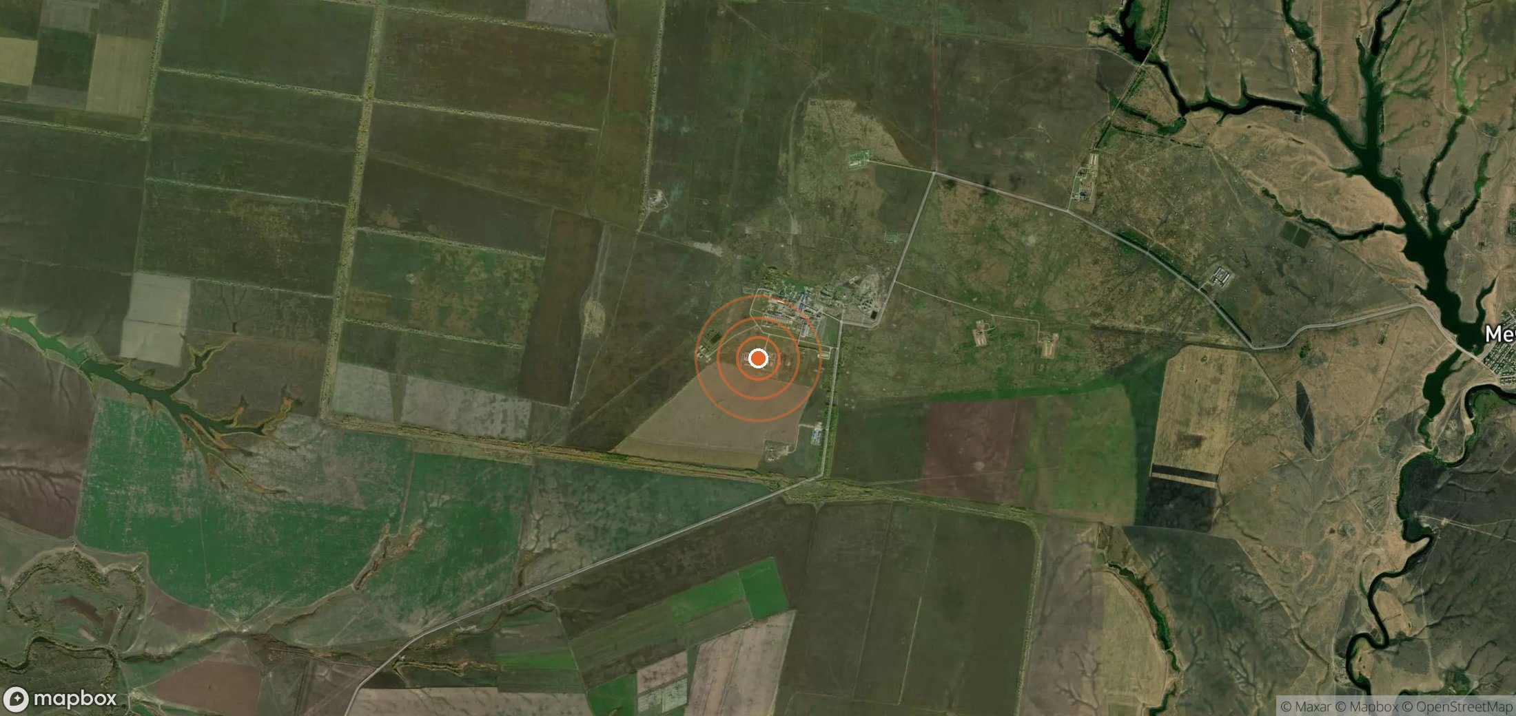 Satellite map of methane plume locations in RUS_S_201