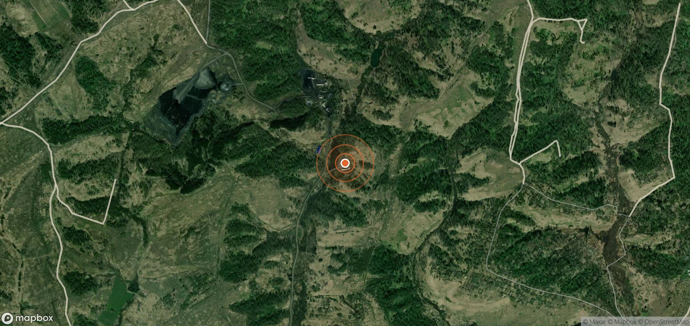 Satellite map of methane plume locations in RUS_S_216