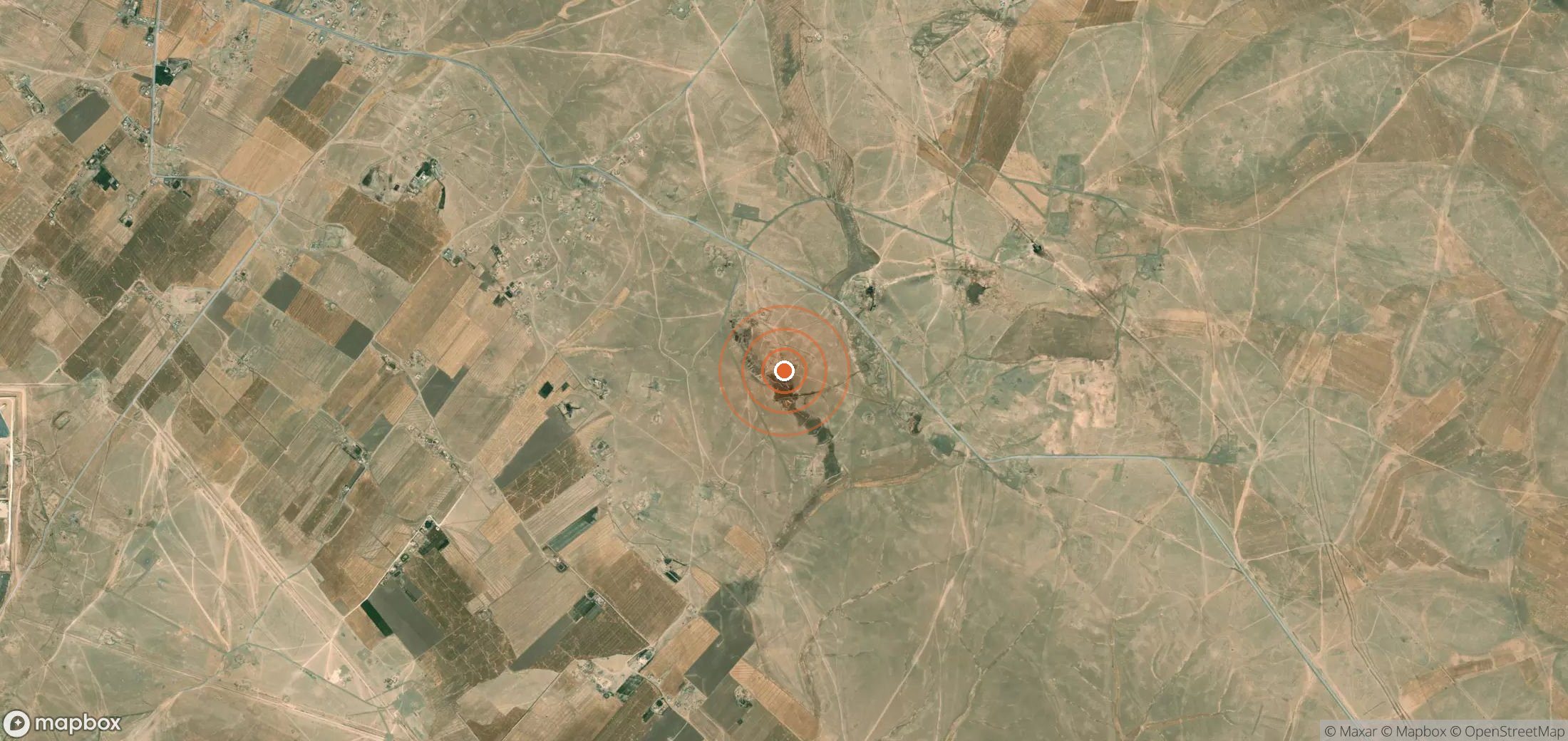 Mapa satelital de plumas de metano en SYR_S_008