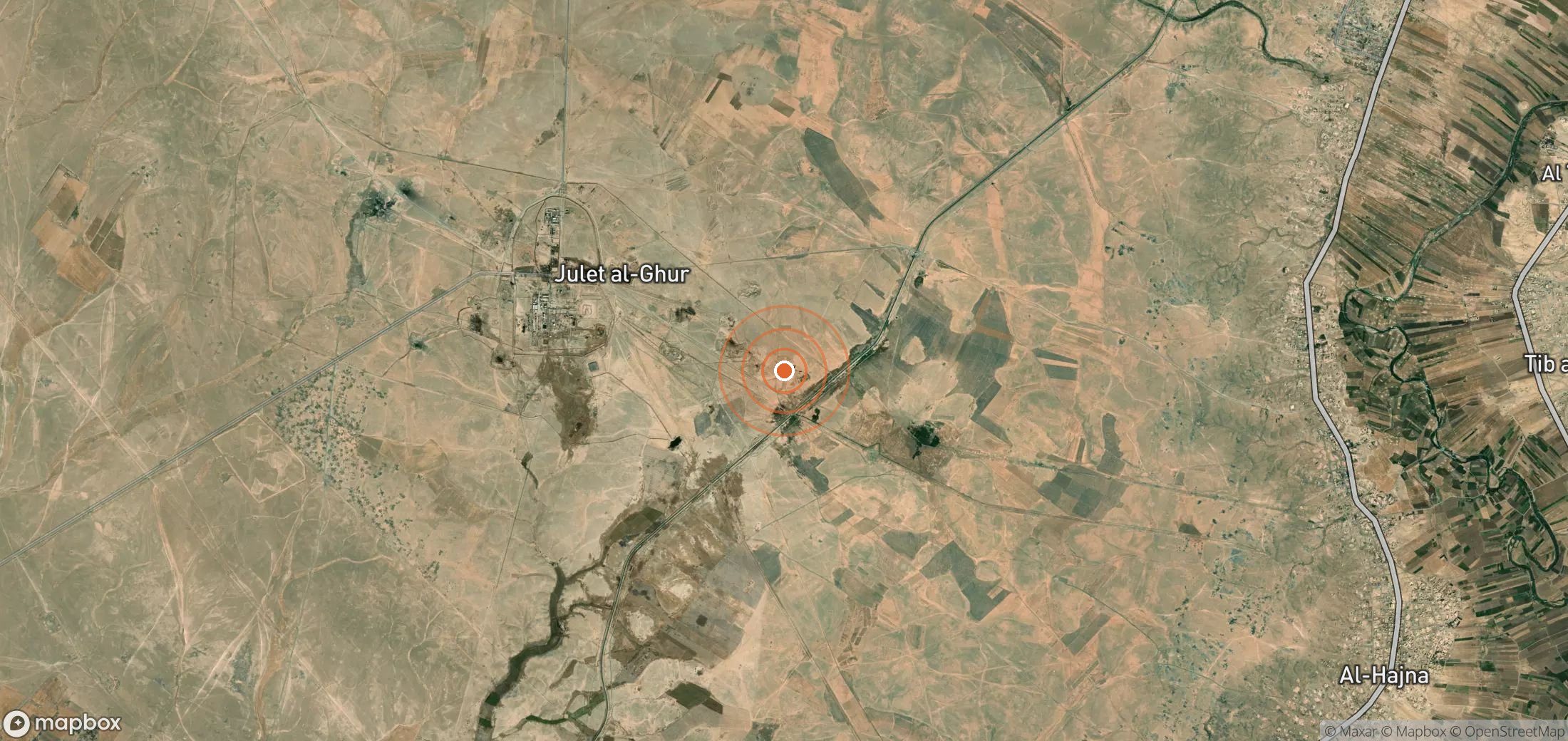 Mapa satelital de plumas de metano en SYR_S_059