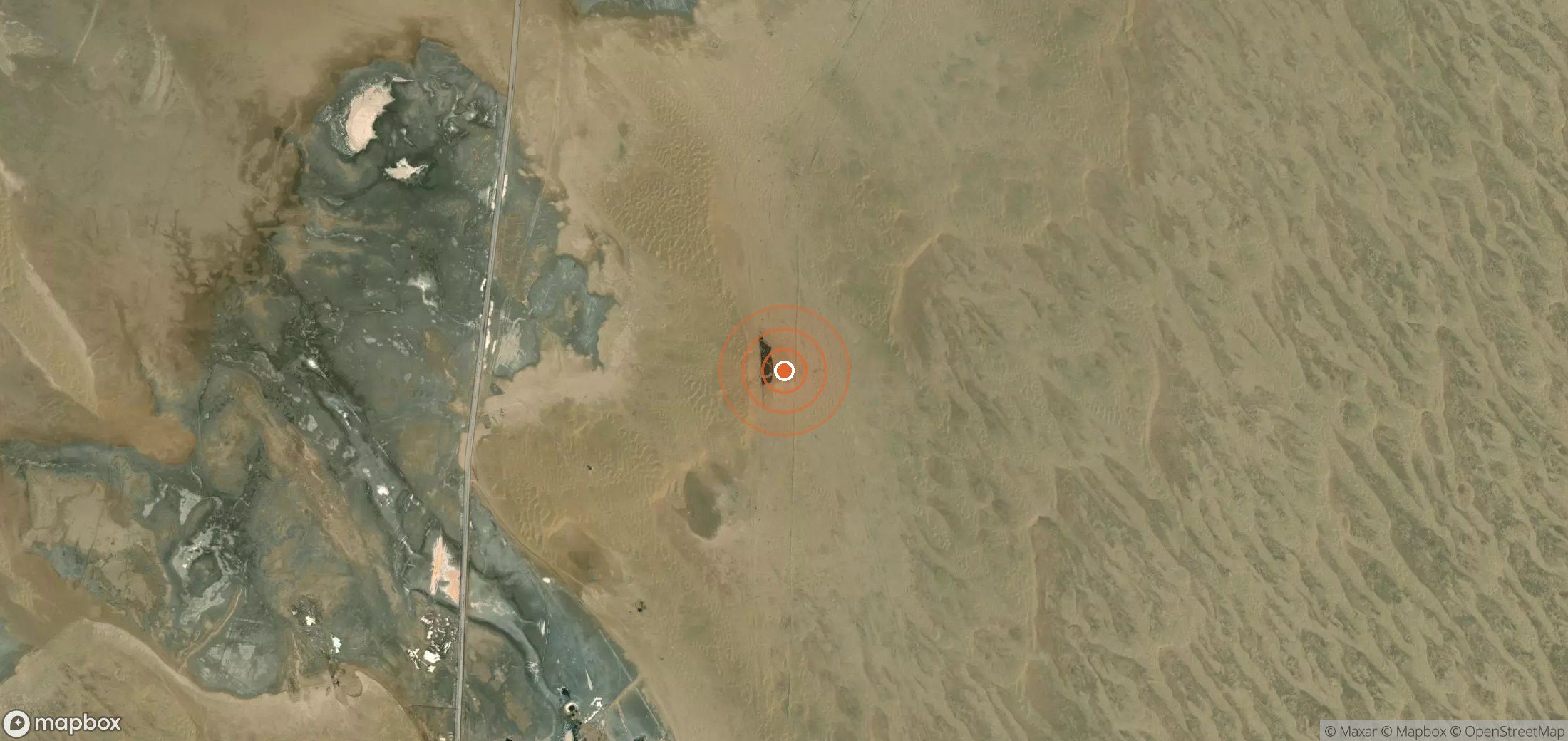 Mapa satelital de plumas de metano en TKM_S_023