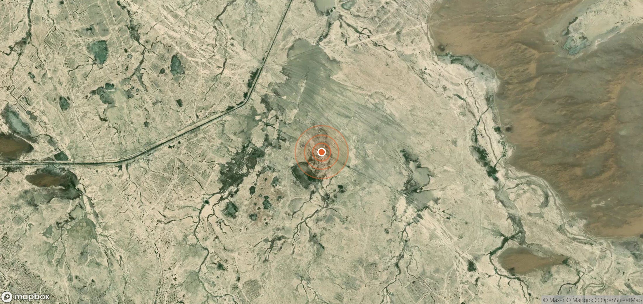 Mapa satelital de plumas de metano en TKM_S_086
