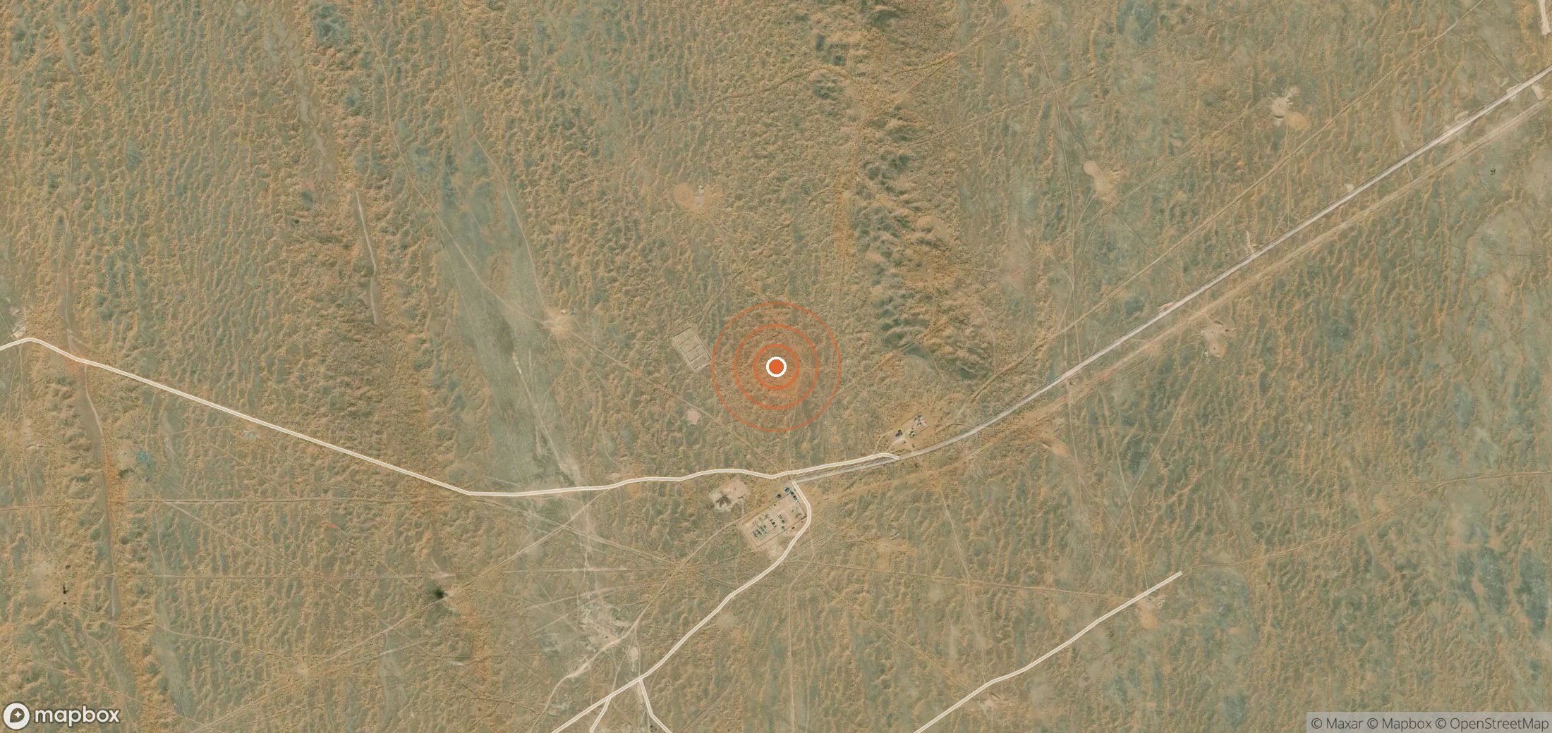 Mapa satelital de plumas de metano en TKM_S_102