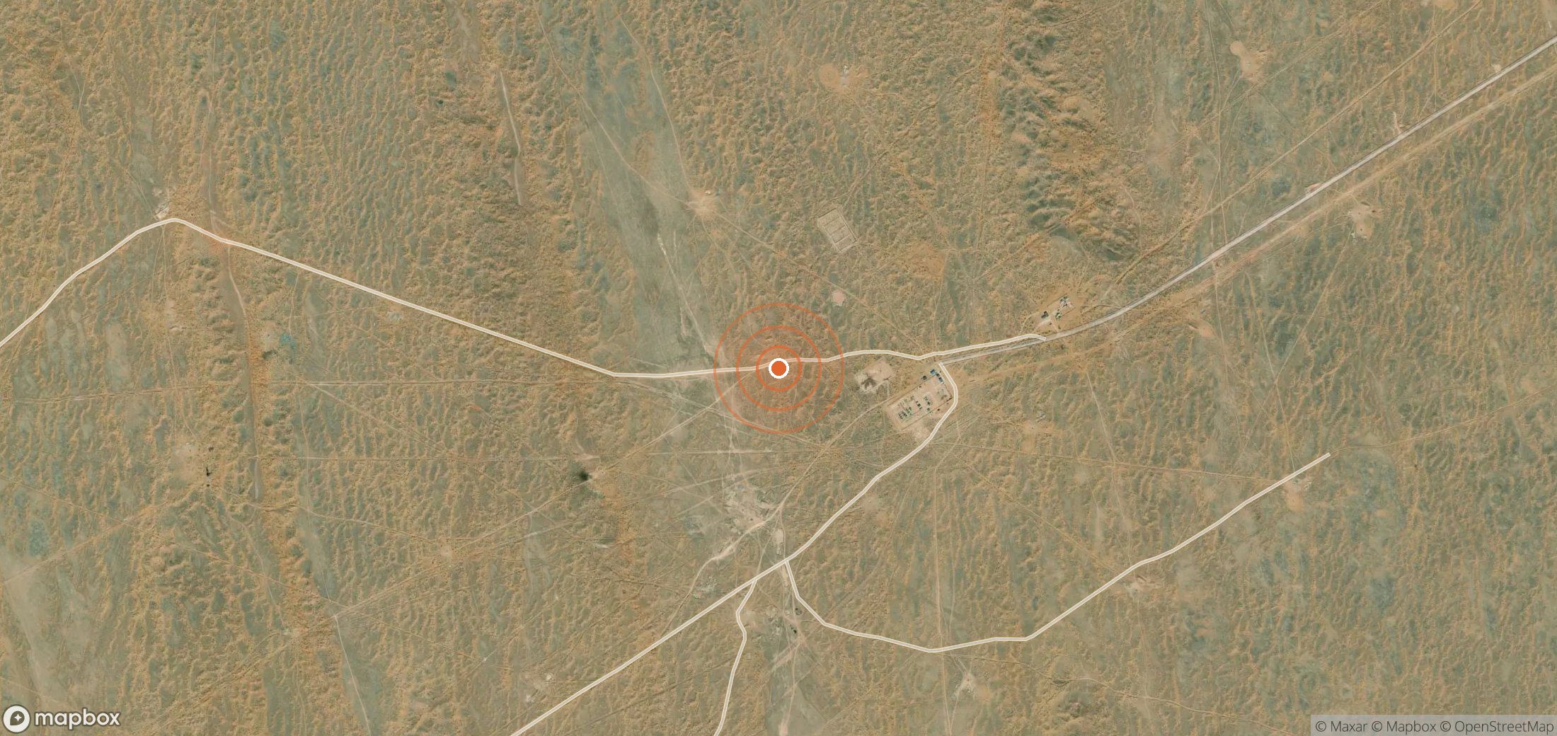 Mapa satelital de plumas de metano en TKM_S_107