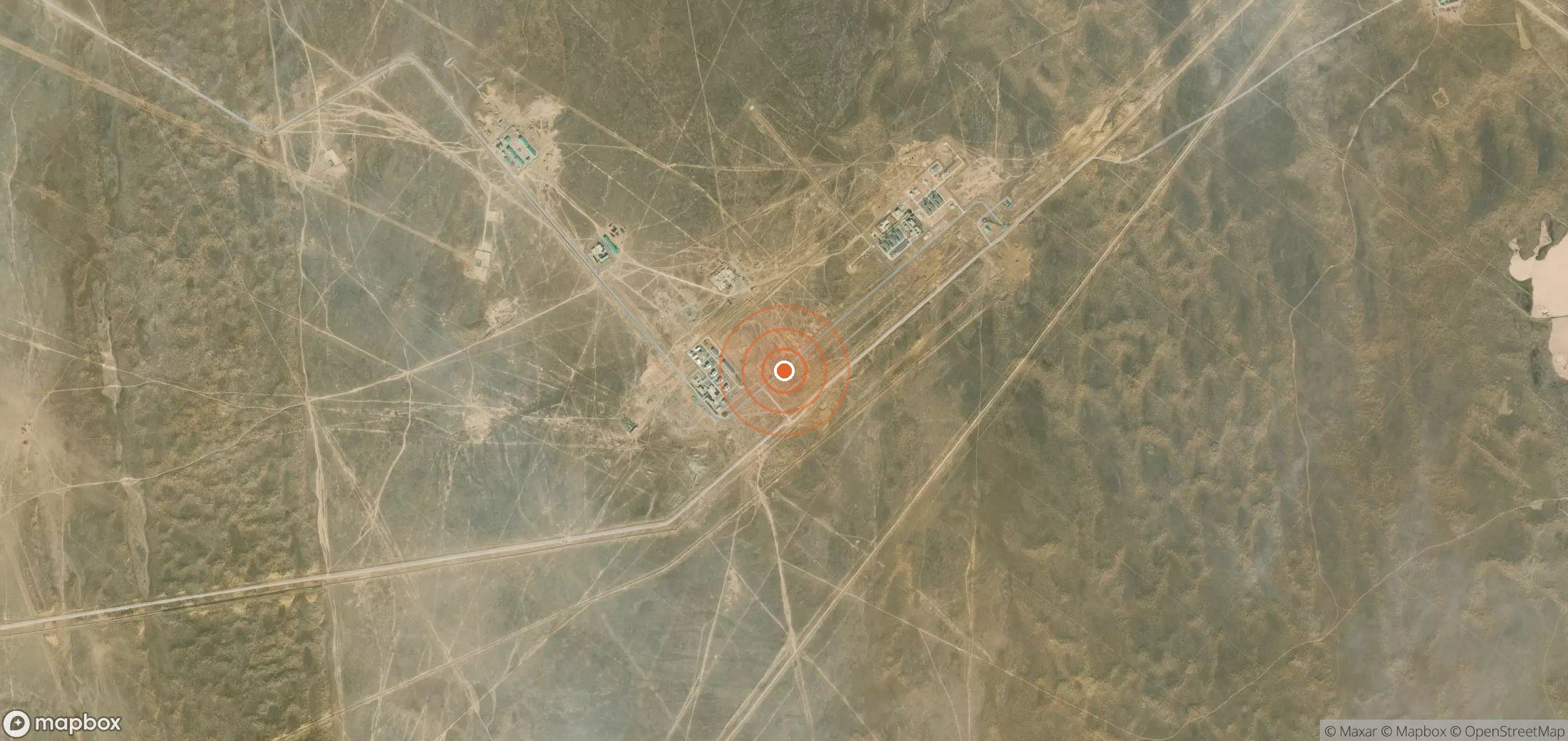 Mapa satelital de plumas de metano en TKM_S_120