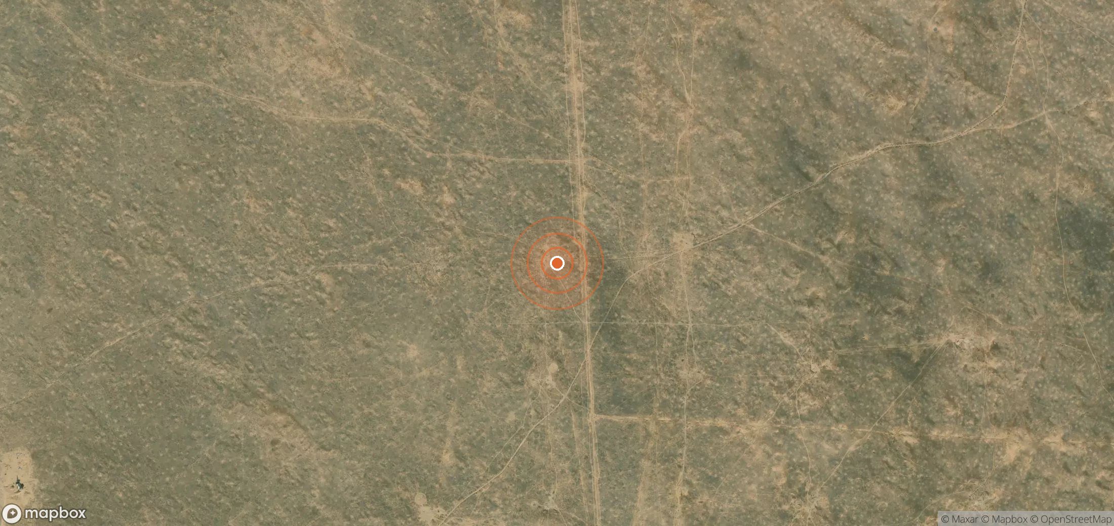 Mapa satelital de plumas de metano en TKM_S_134