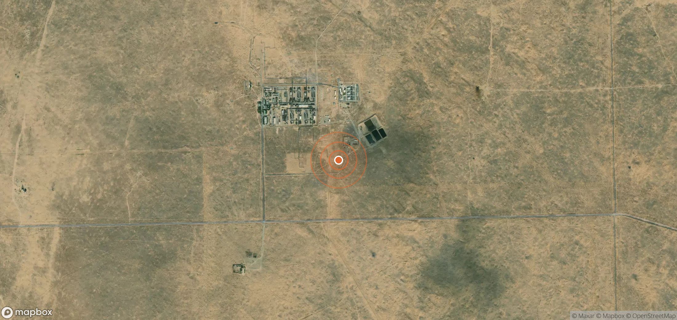 Mapa satelital de plumas de metano en TKM_S_307