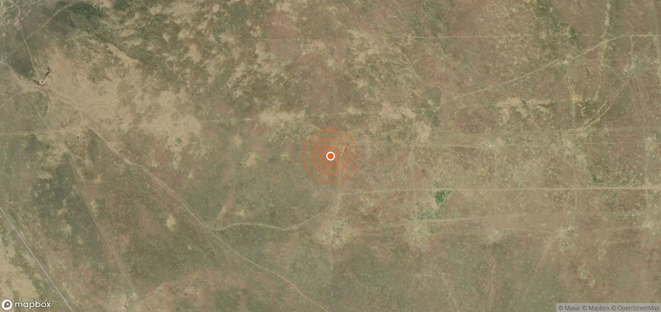 Satellite map of methane plume locations in TKM_S_333