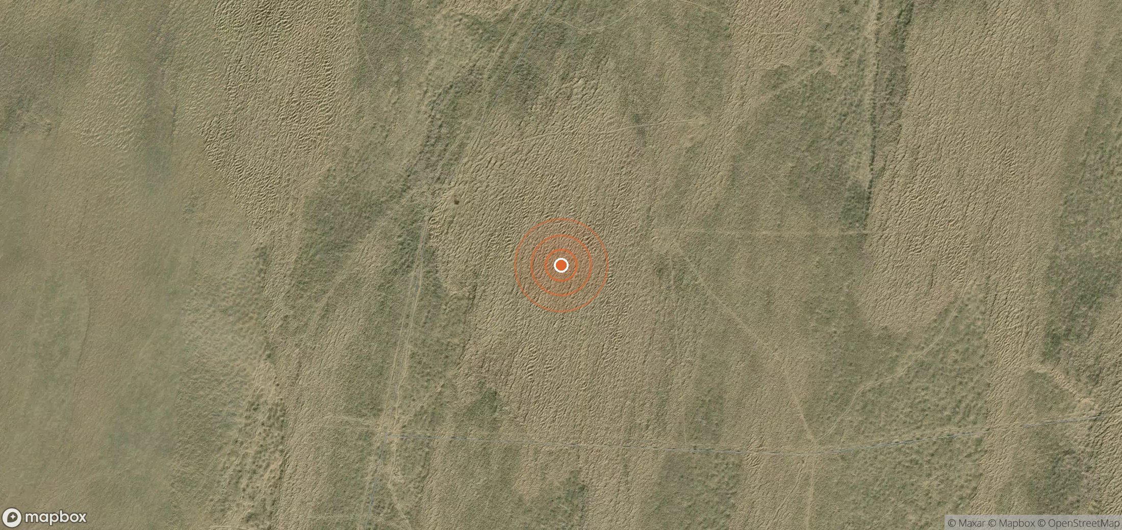 Satellite map of methane plume locations in TKM_S_366