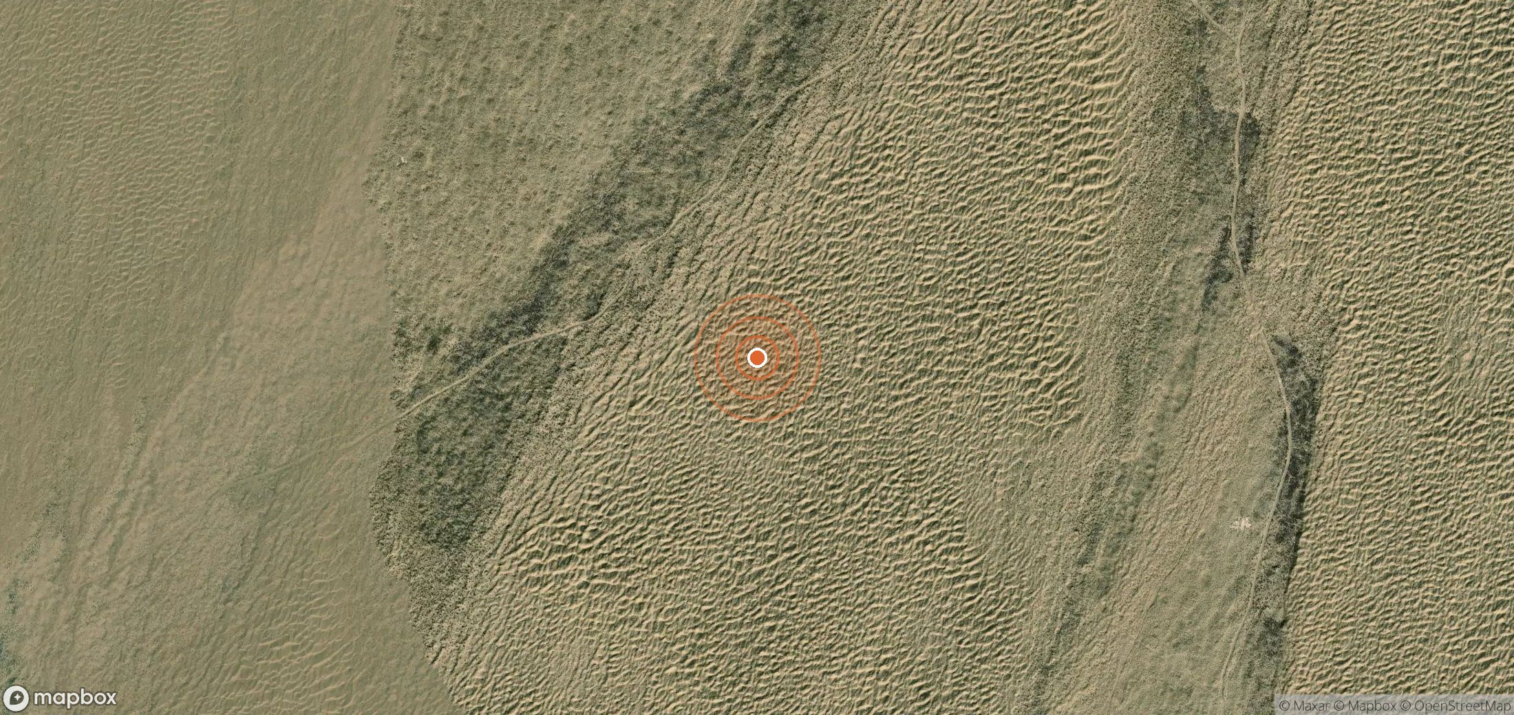 Satellite map of methane plume locations in TKM_S_436