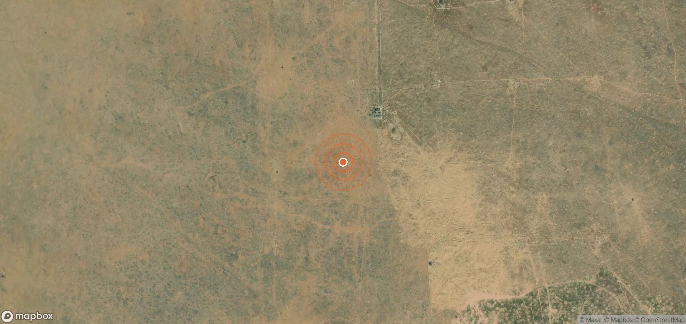Mapa satelital de plumas de metano en TKM_S_446