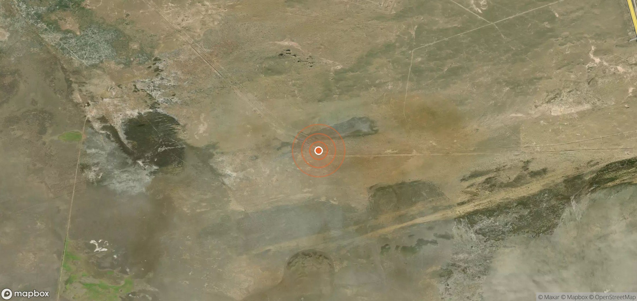 Mapa satelital de plumas de metano en TKM_S_519