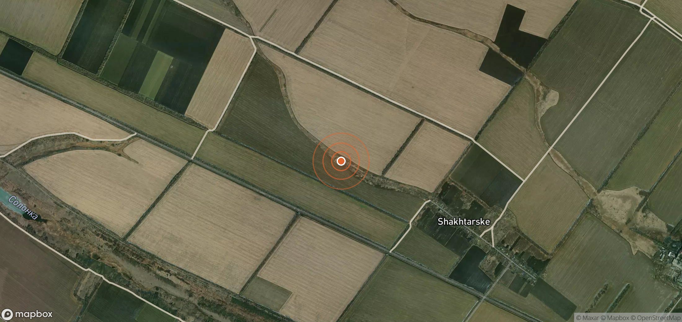 Mapa satelital de plumas de metano en UKR_S_013
