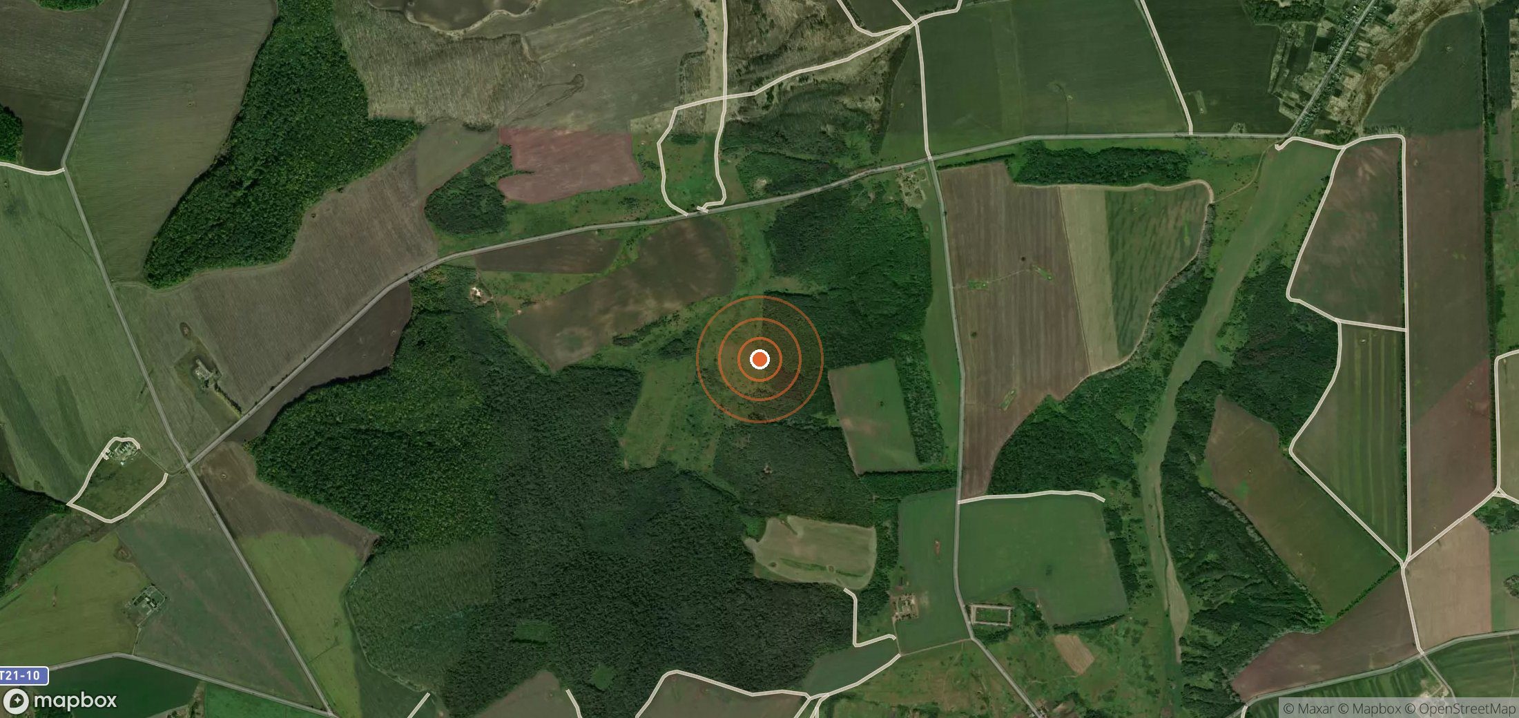 Mapa satelital de plumas de metano en UKR_S_037