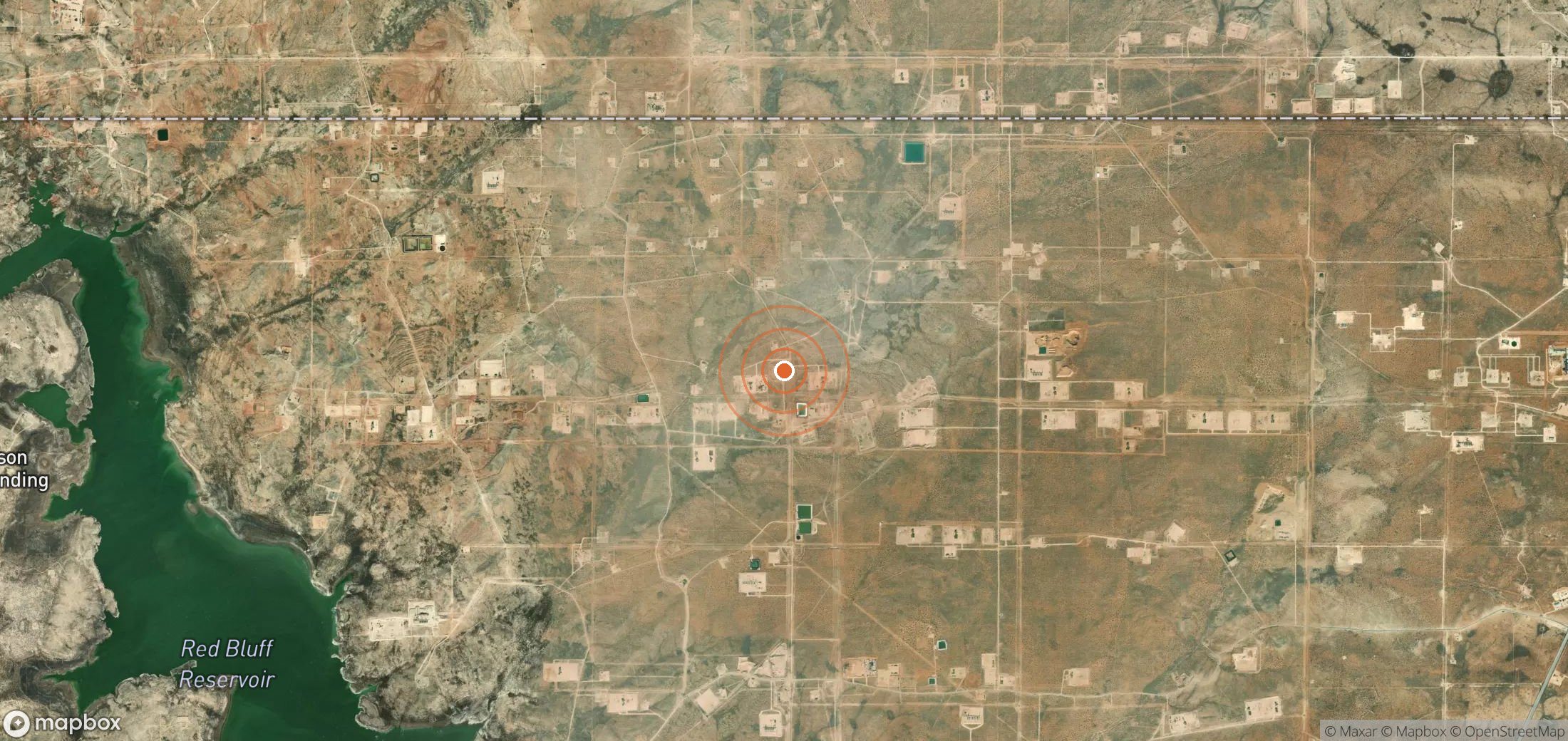 Satellite map of methane plume locations in USA_S_024