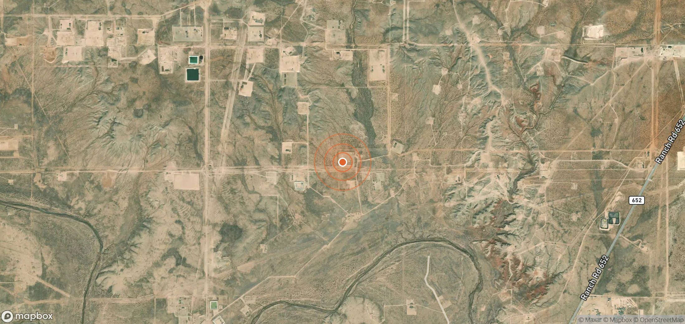 Satellite map of methane plume locations in USA_S_049