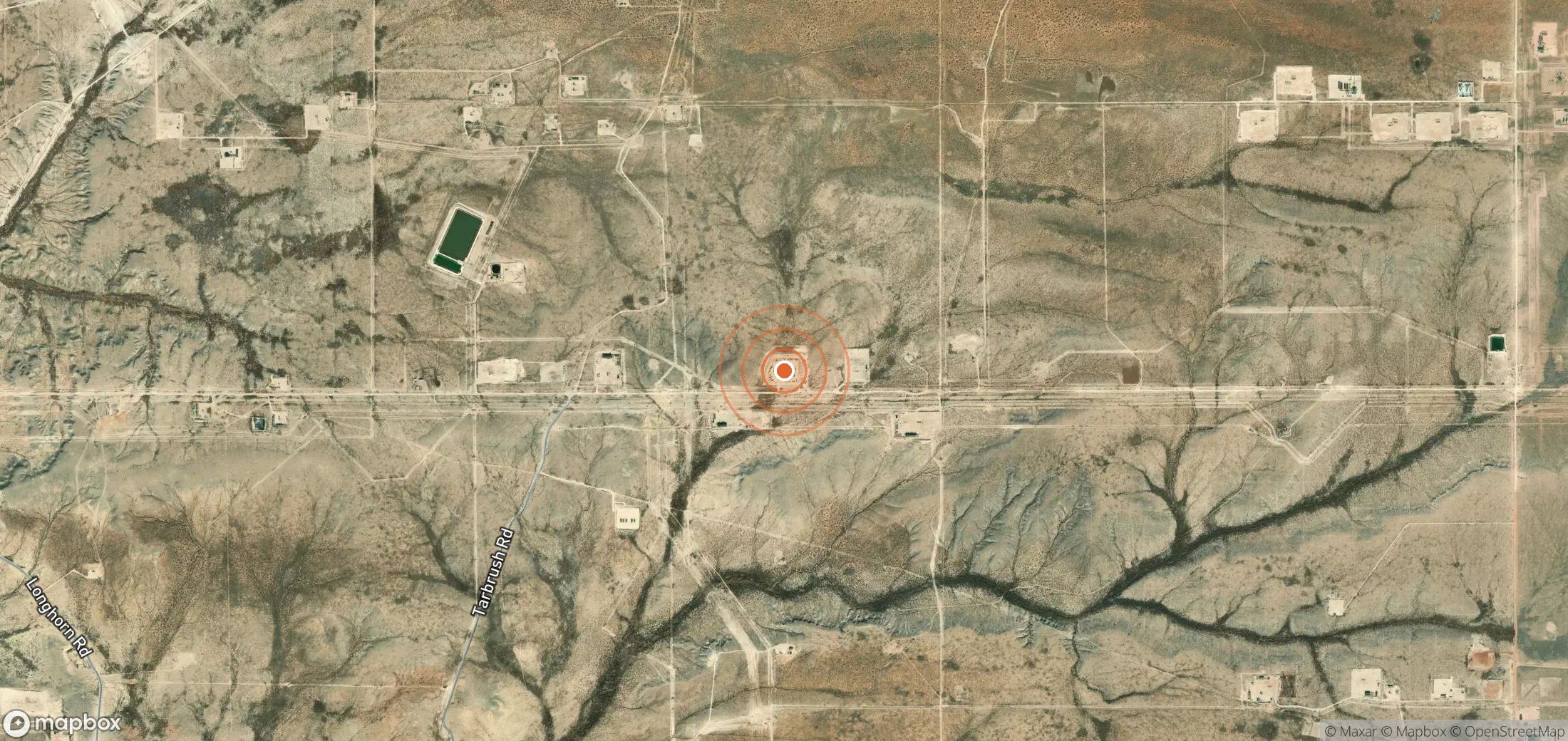Satellite map of methane plume locations in USA_S_080