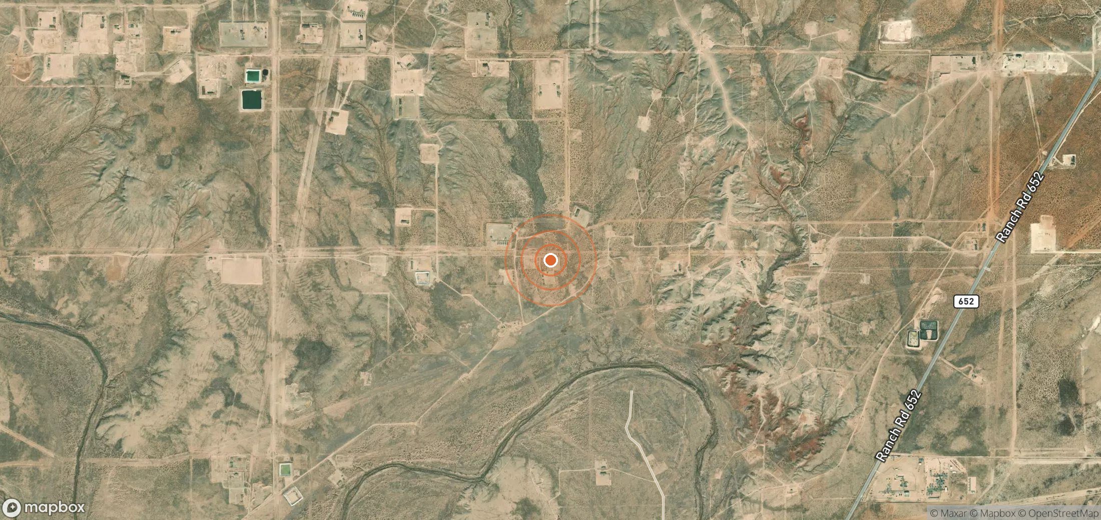 Satellite map of methane plume locations in USA_S_093