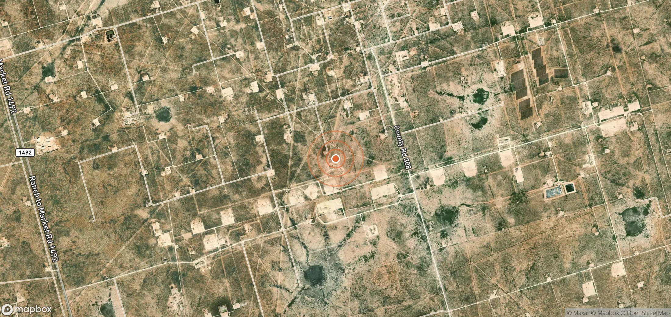Satellite map of methane plume locations in USA_S_1078