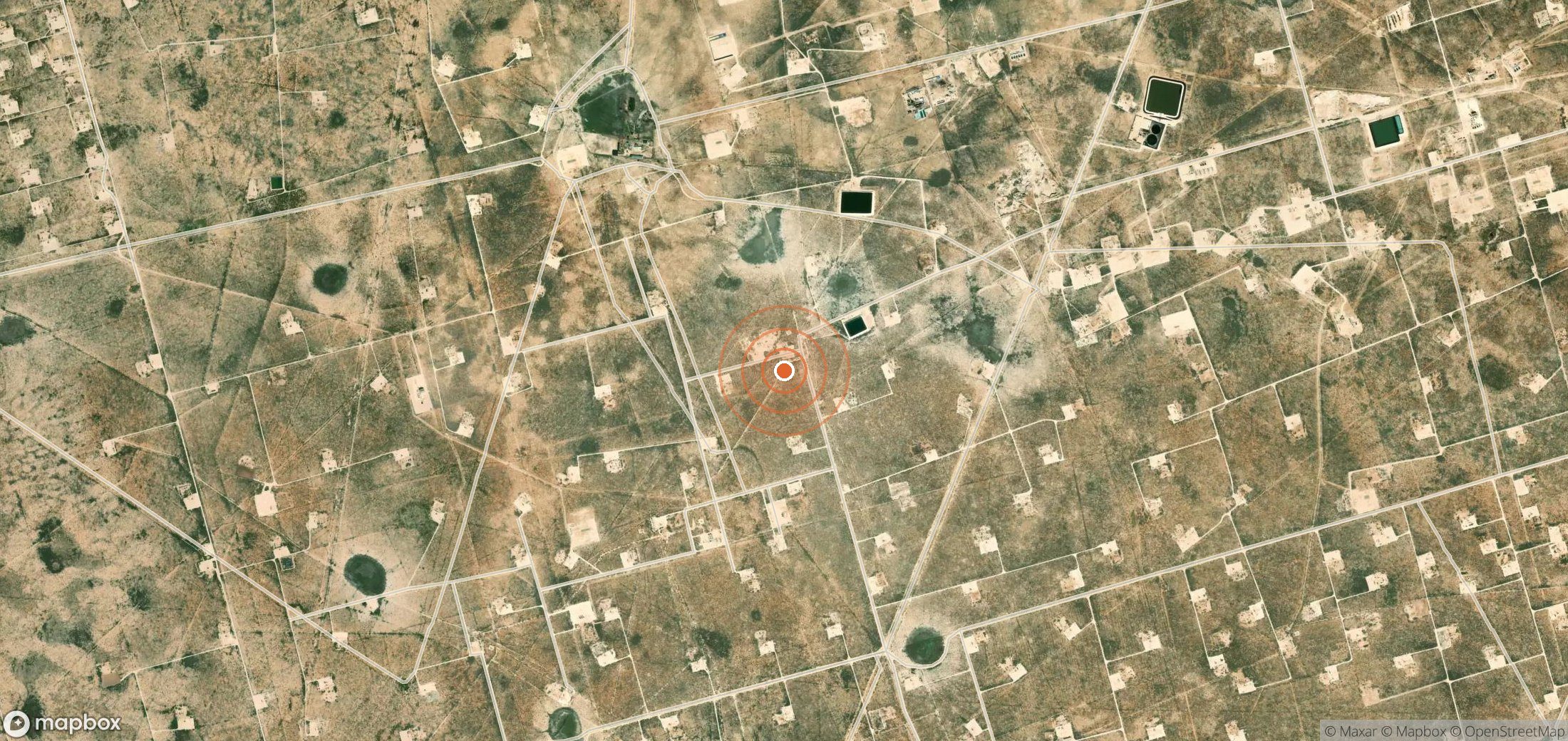 Satellite map of methane plume locations in USA_S_1106
