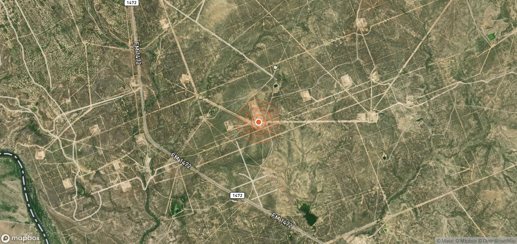 Satellite map of methane plume locations in USA_S_1136