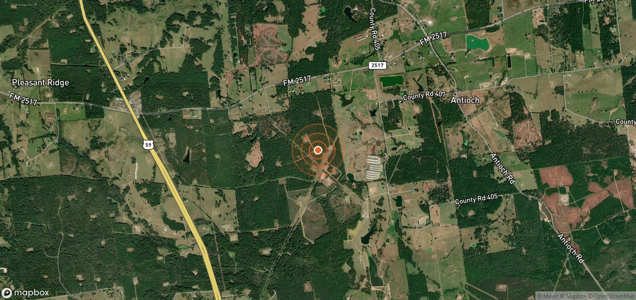 Satellite map of methane plume locations in USA_S_1150