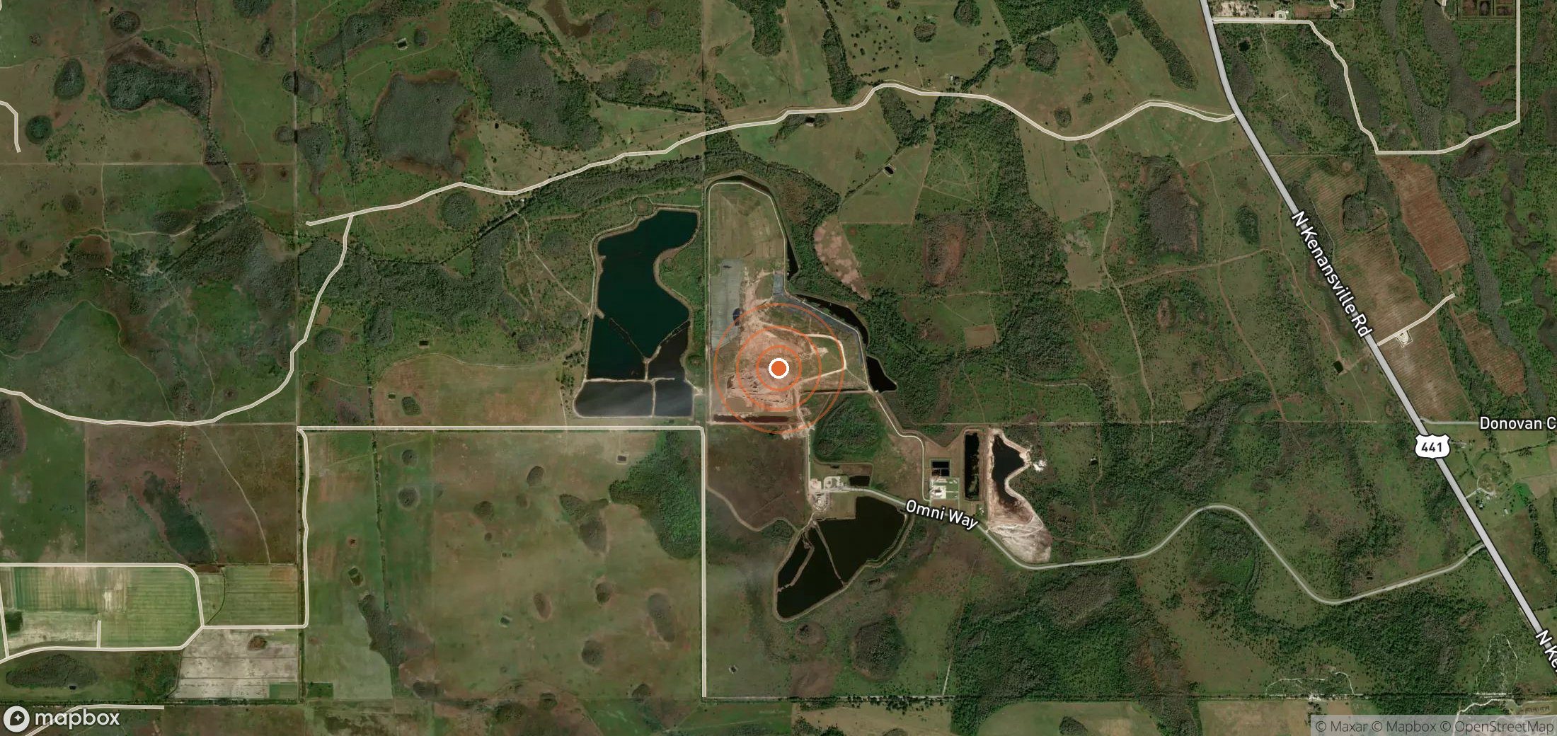 Satellite map of methane plume locations in USA_S_1163