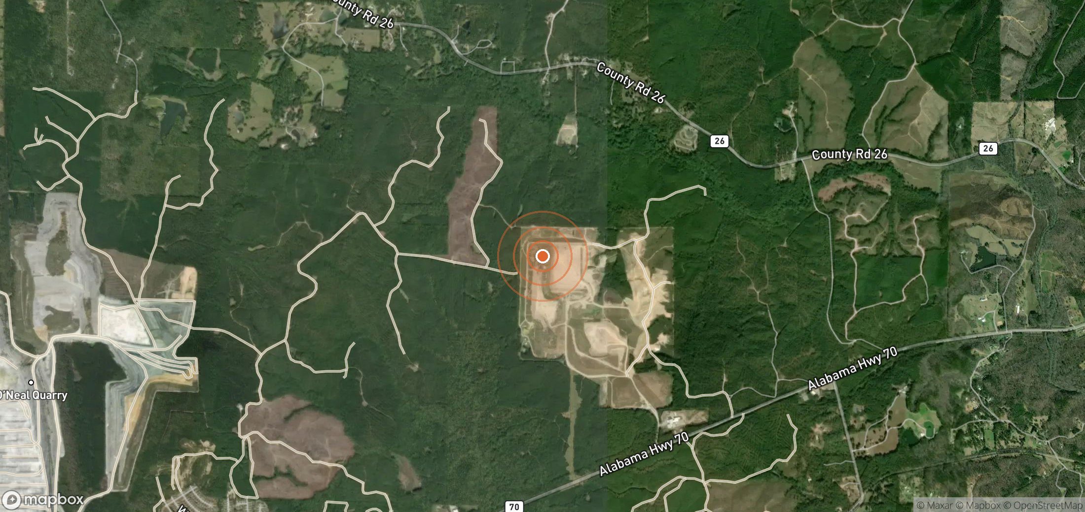 Satellite map of methane plume locations in USA_S_1271