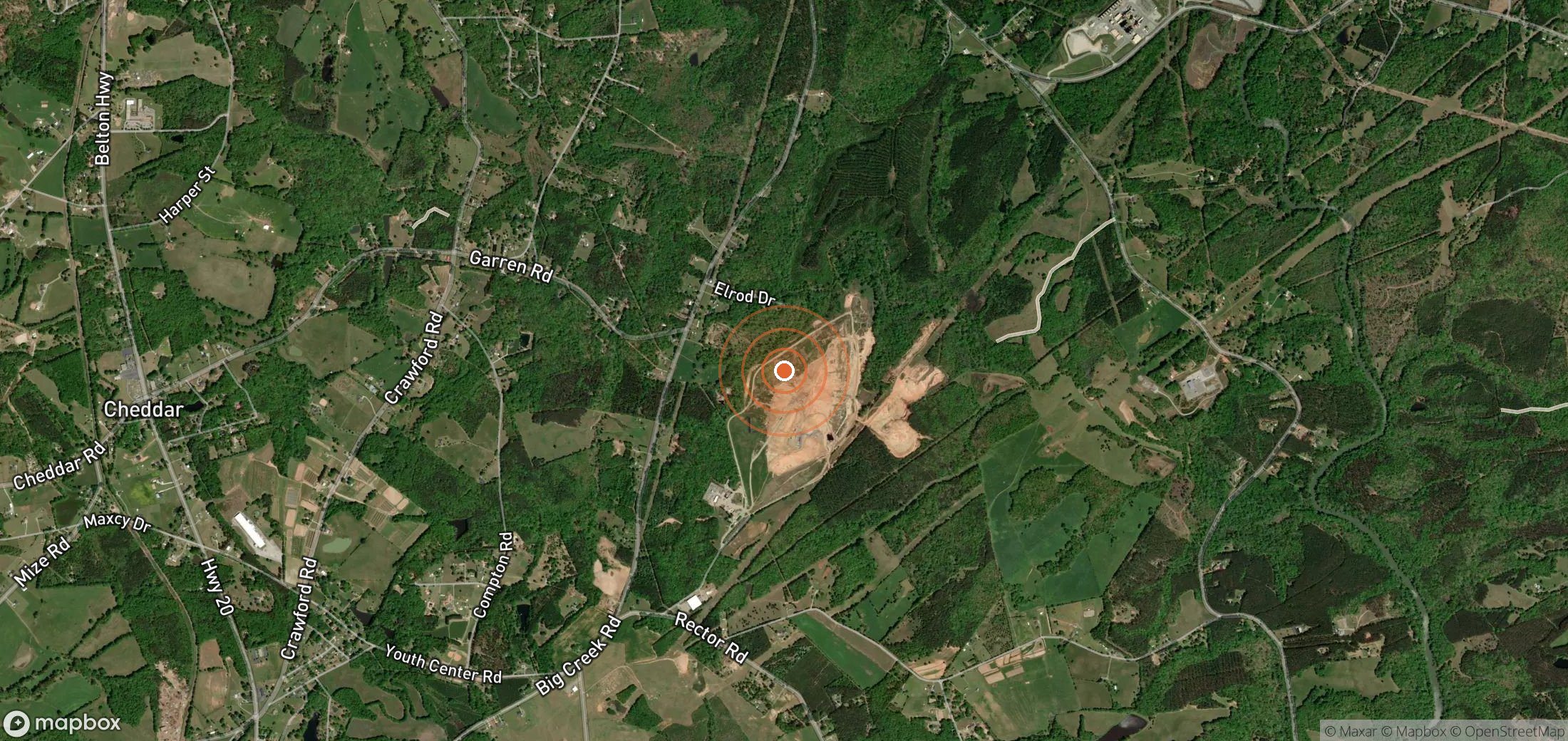 Satellite map of methane plume locations in USA_S_1274