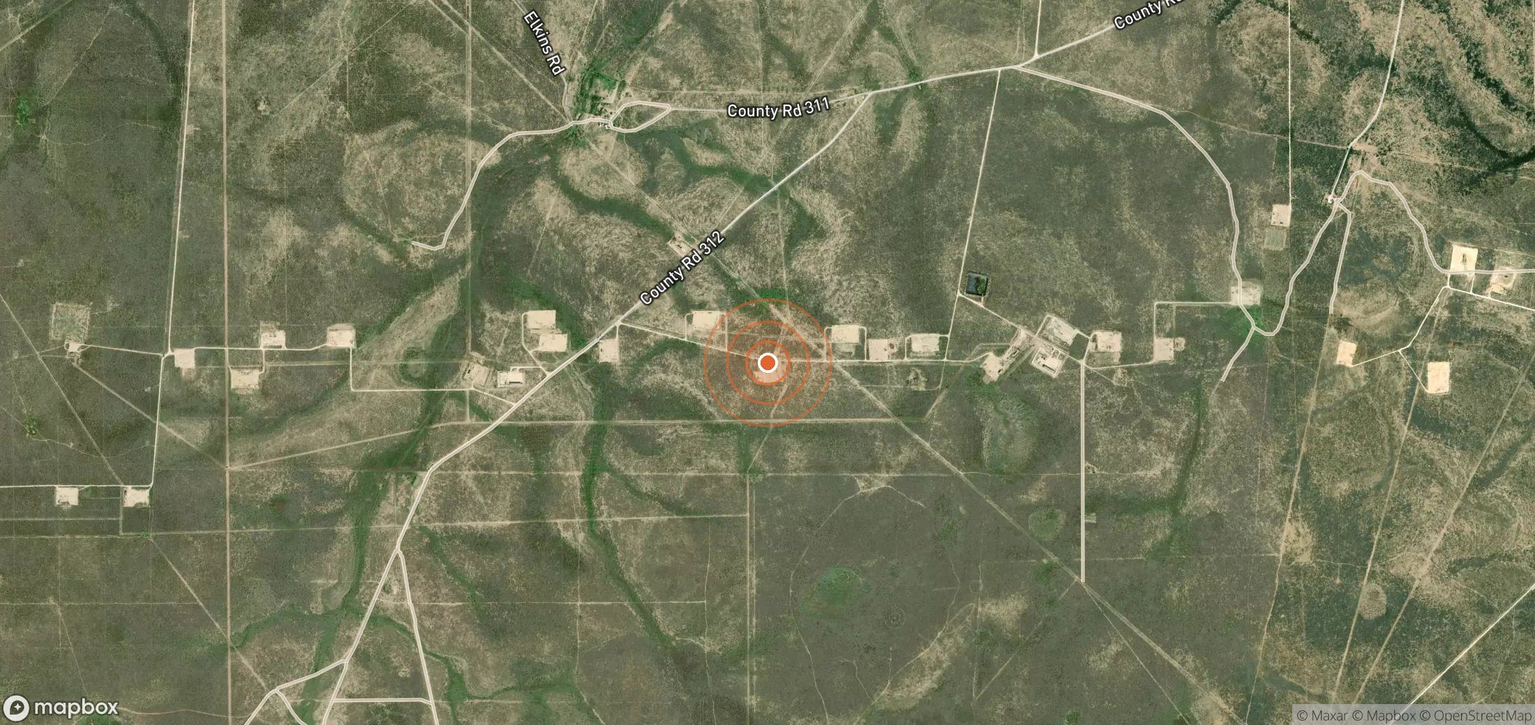 Satellite map of methane plume locations in USA_S_175