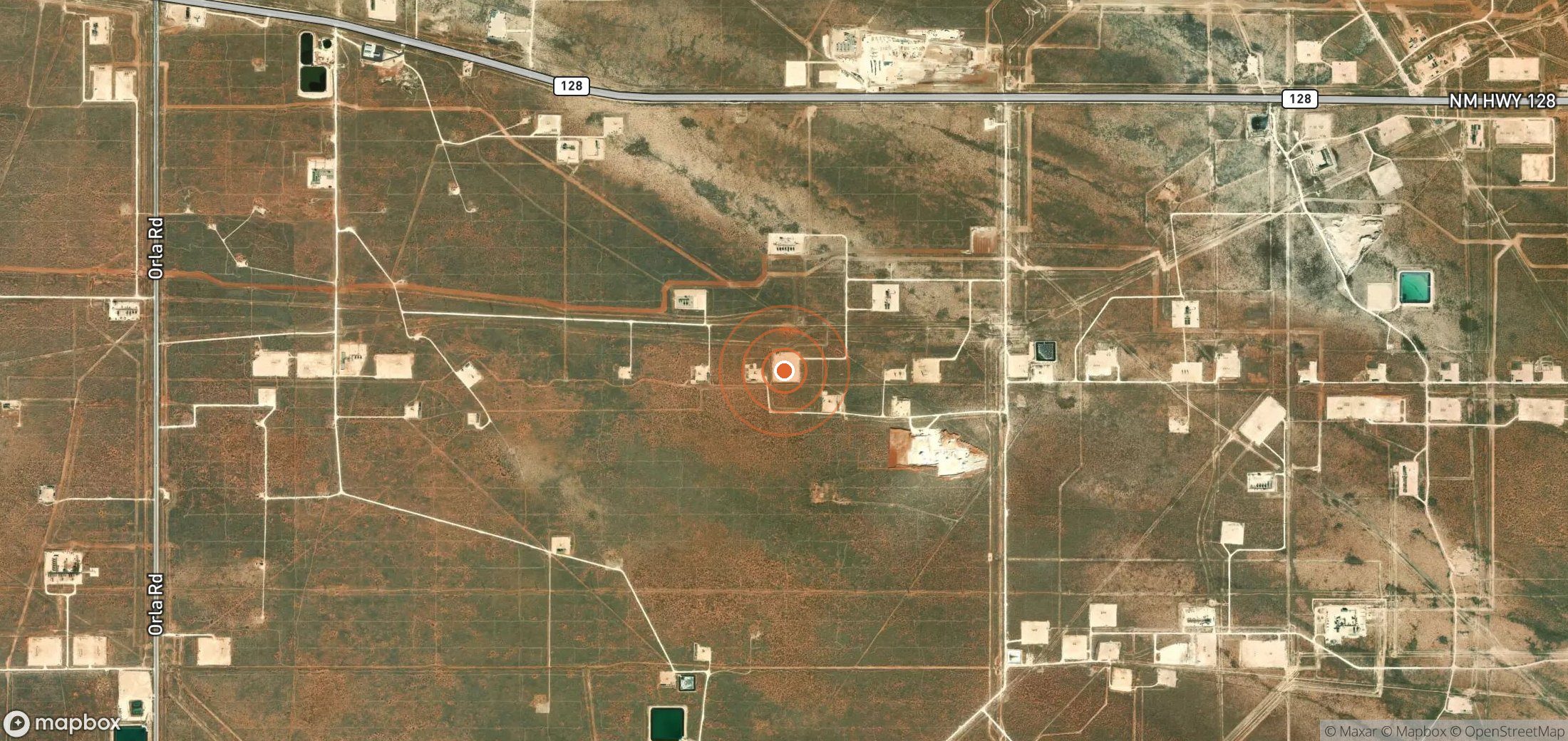 Satellite map of methane plume locations in USA_S_195