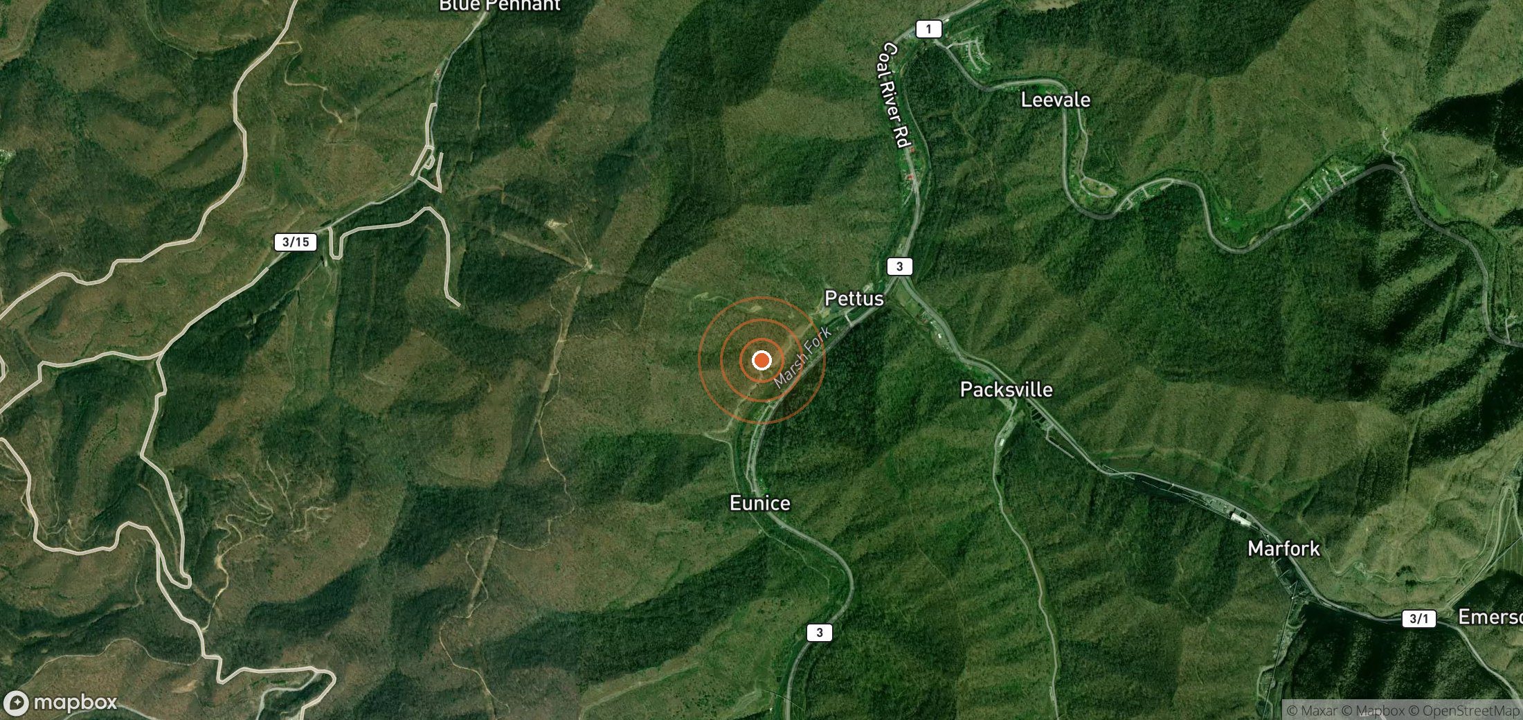 Satellite map of methane plume locations in USA_S_230