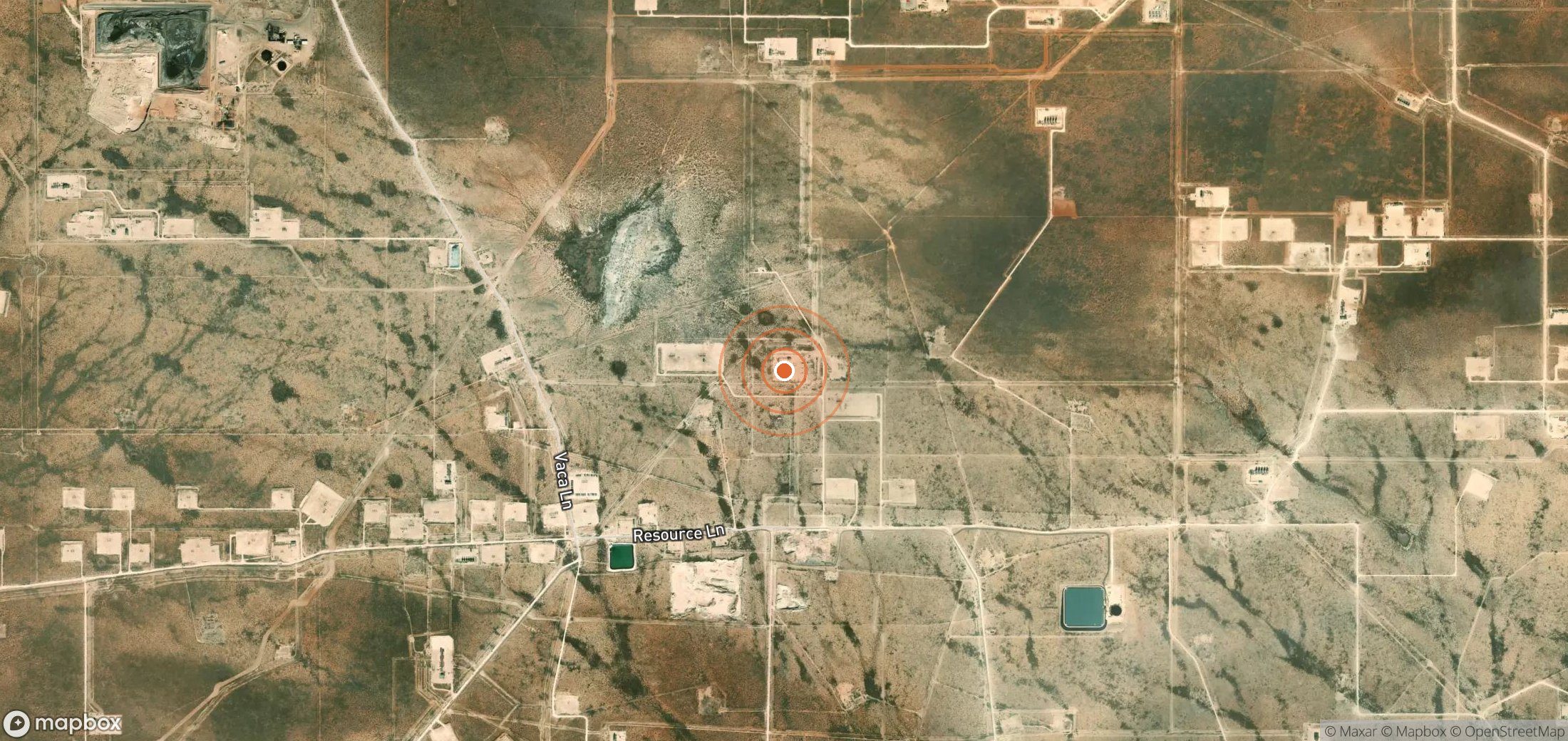 Satellite map of methane plume locations in USA_S_302