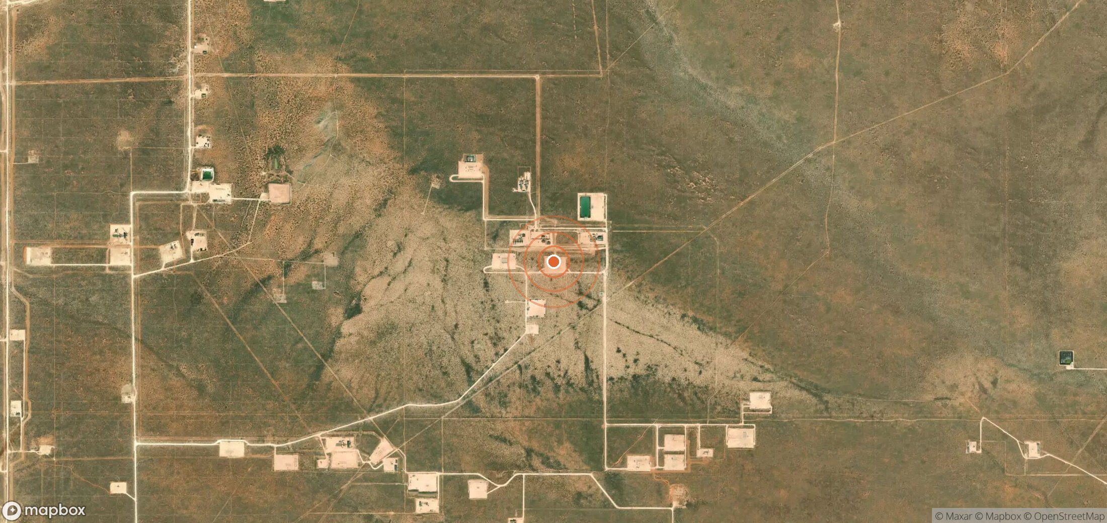 Satellite map of methane plume locations in USA_S_303