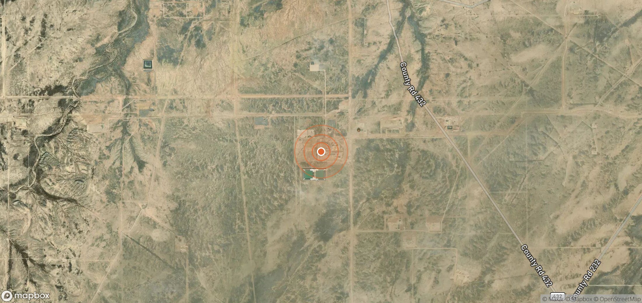 Satellite map of methane plume locations in USA_S_338