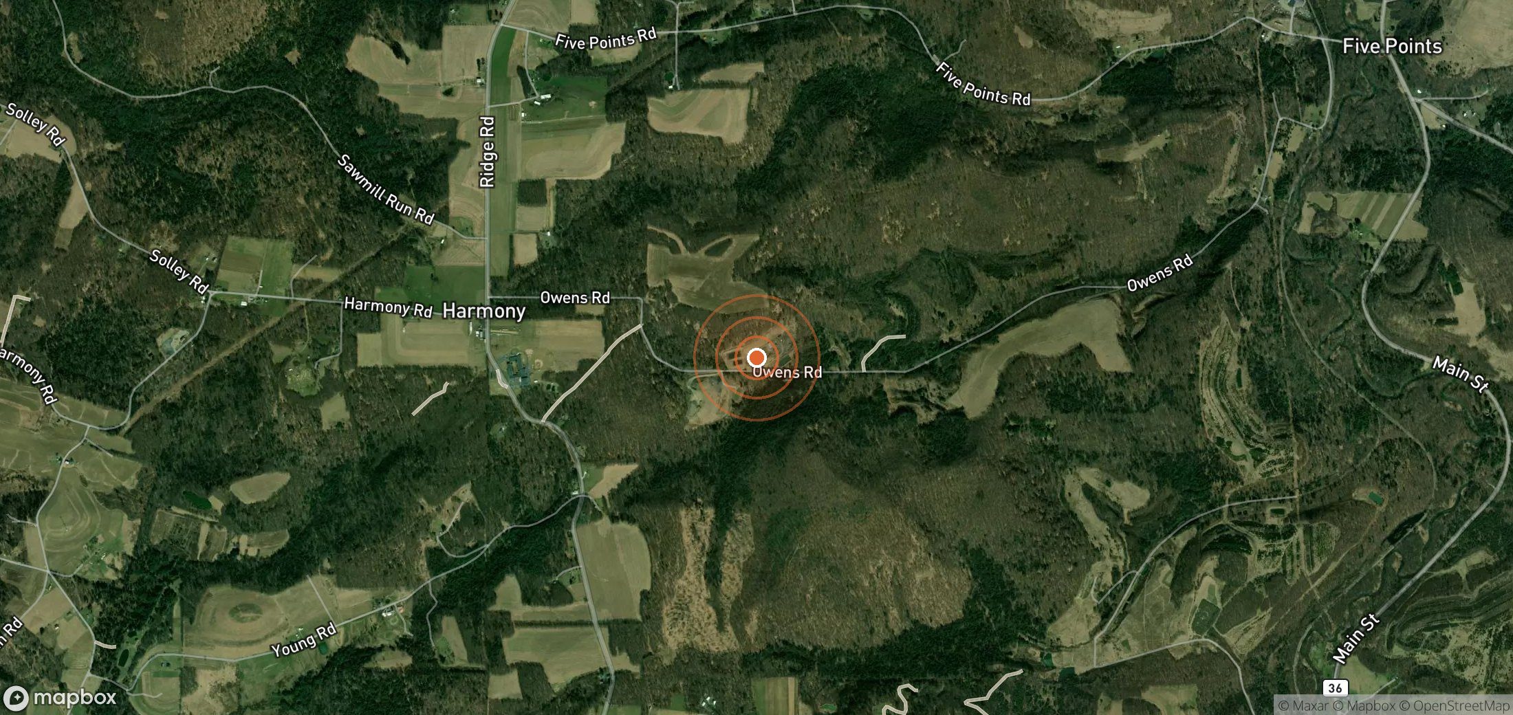 Satellite map of methane plume locations in USA_S_435