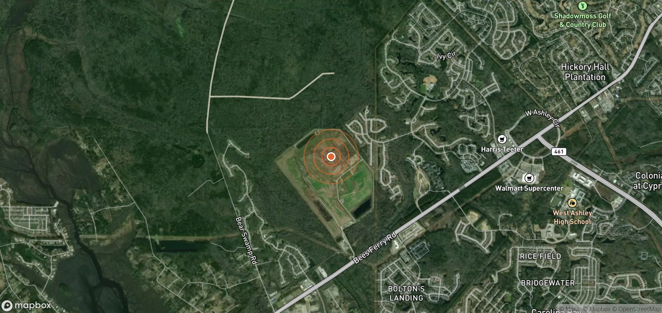 Satellite map of methane plume locations in USA_S_537