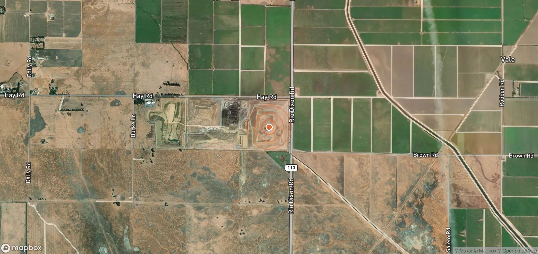 Satellite map of methane plume locations in USA_S_544