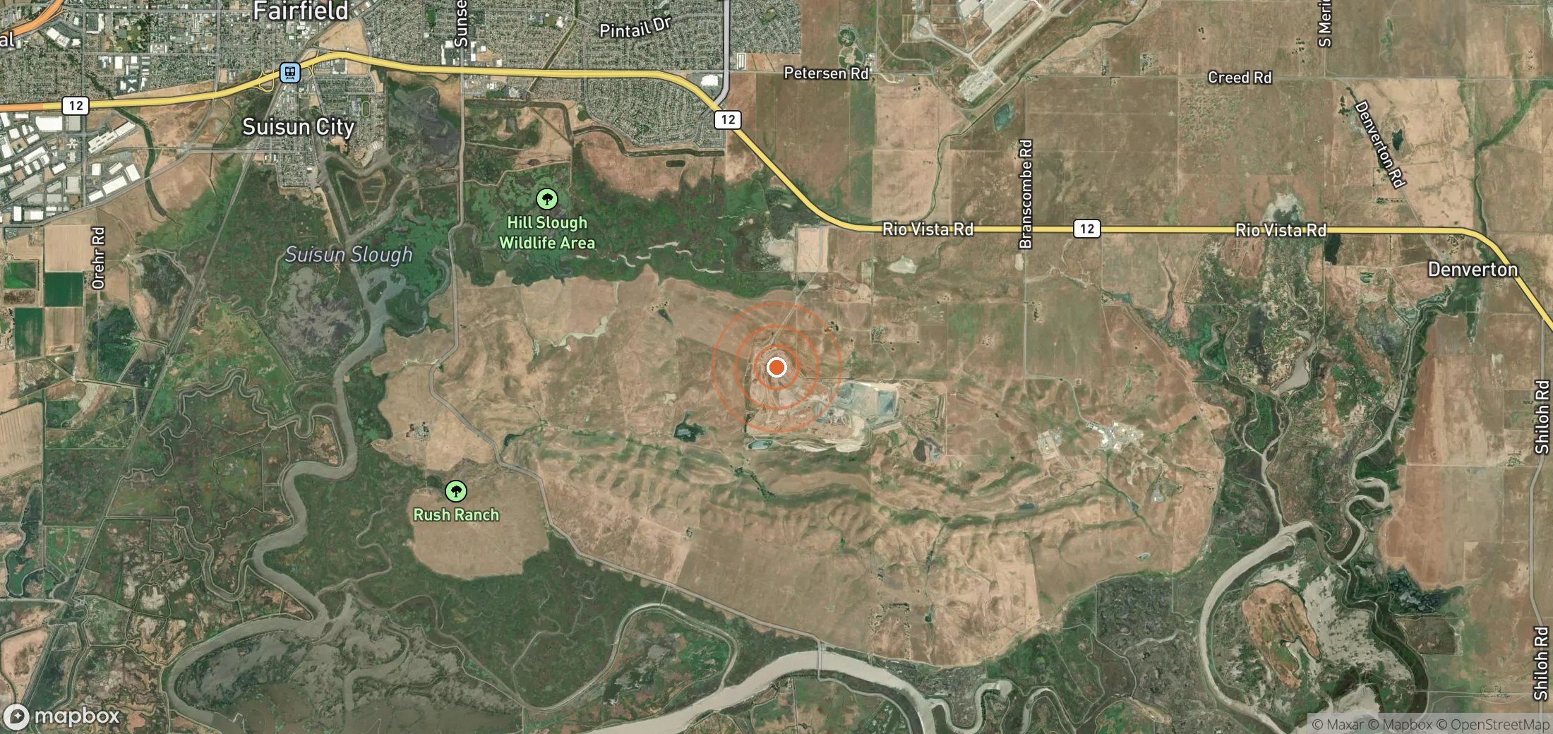 Satellite map of methane plume locations in USA_S_549