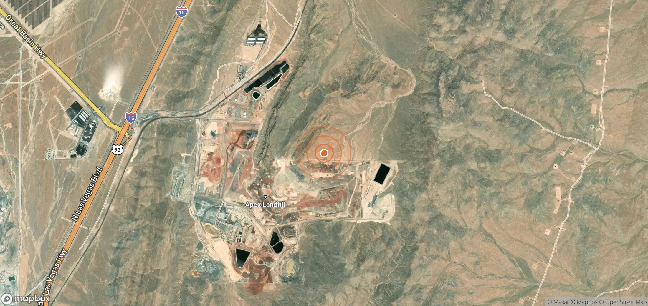 Satellite map of methane plume locations in USA_S_550