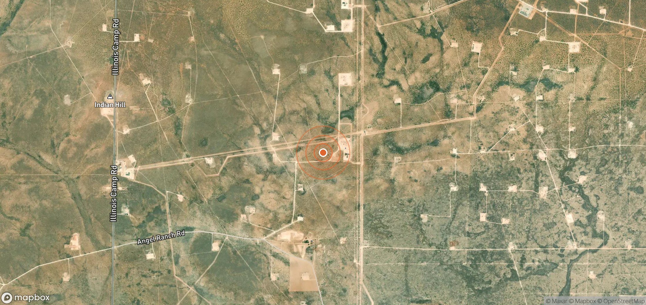 Satellite map of methane plume locations in USA_S_781