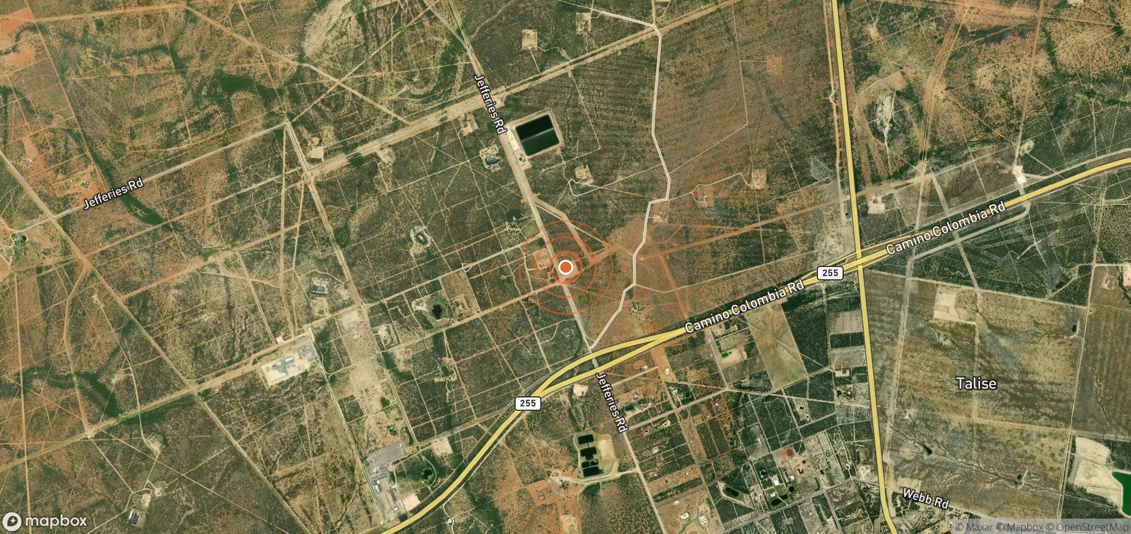 Satellite map of methane plume locations in USA_S_846
