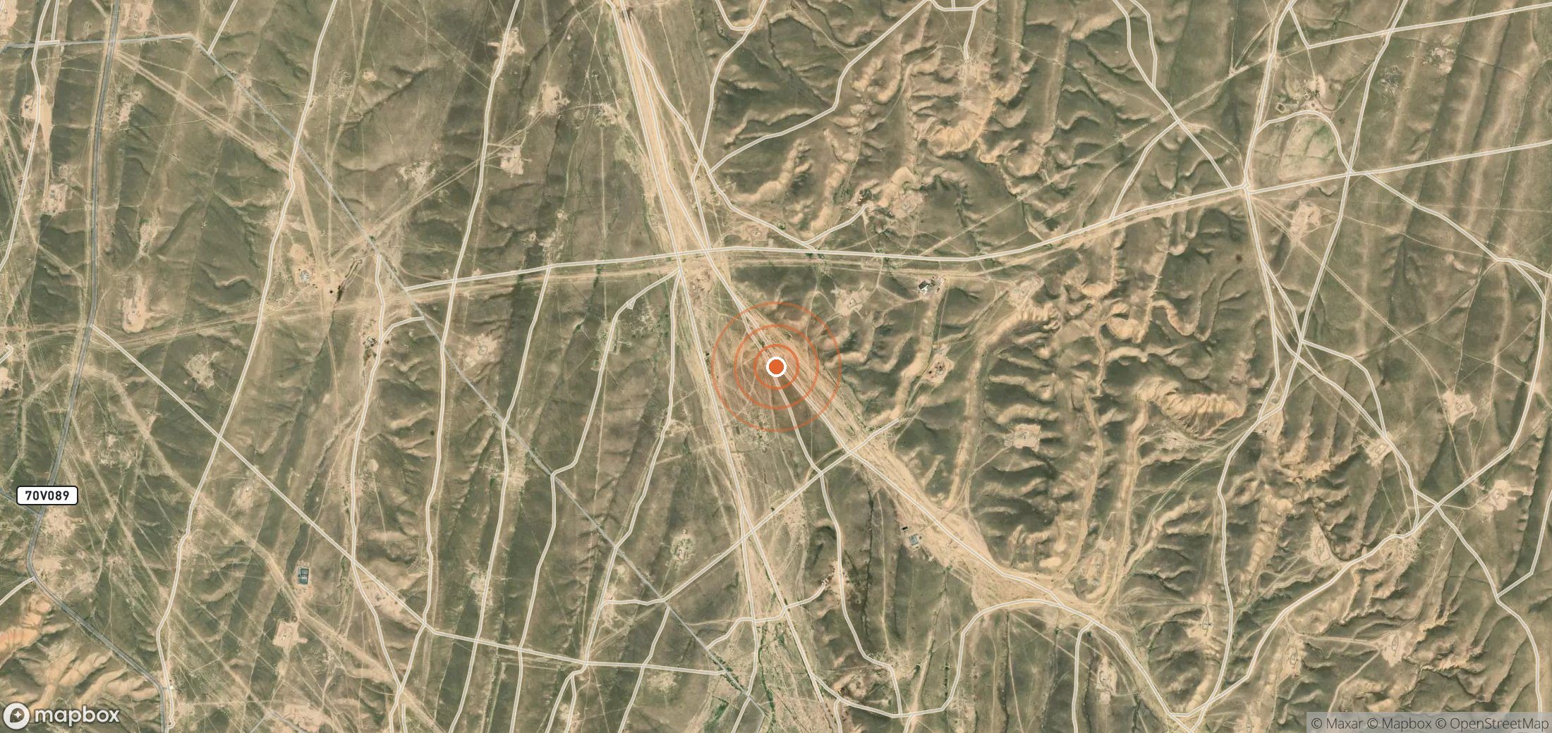 Mapa satelital de plumas de metano en UZB_S_052
