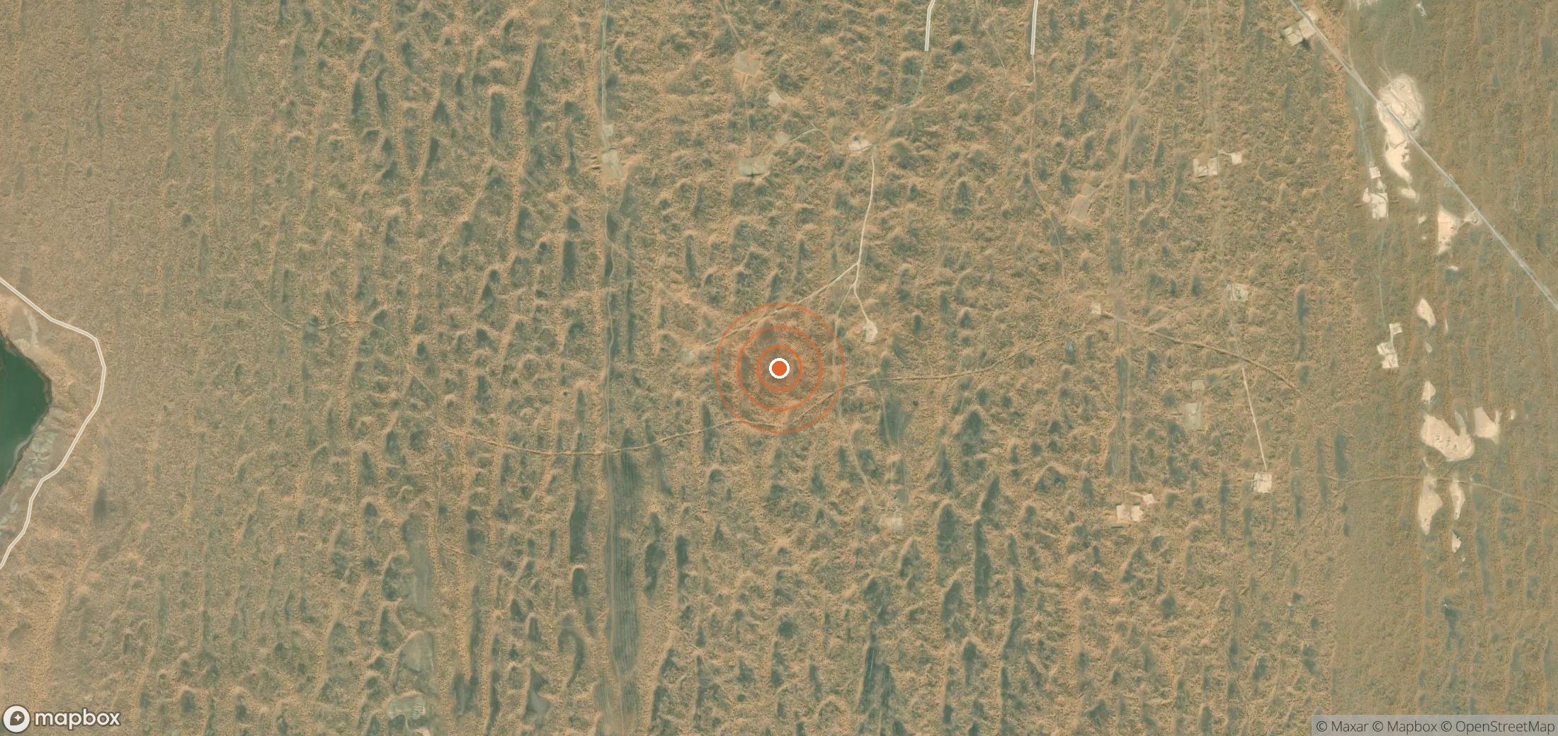 Mapa satelital de plumas de metano en UZB_S_064