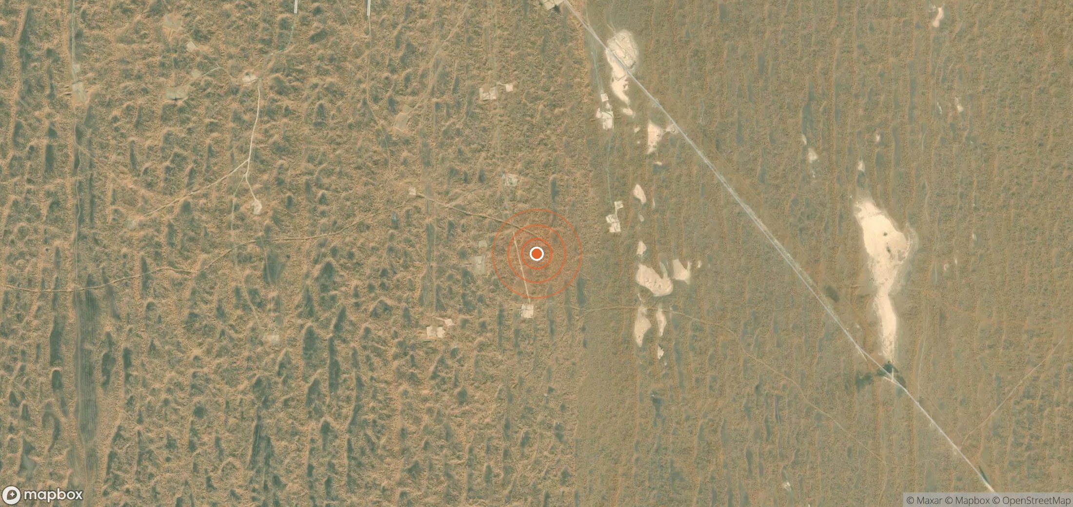 Mapa satelital de plumas de metano en UZB_S_066