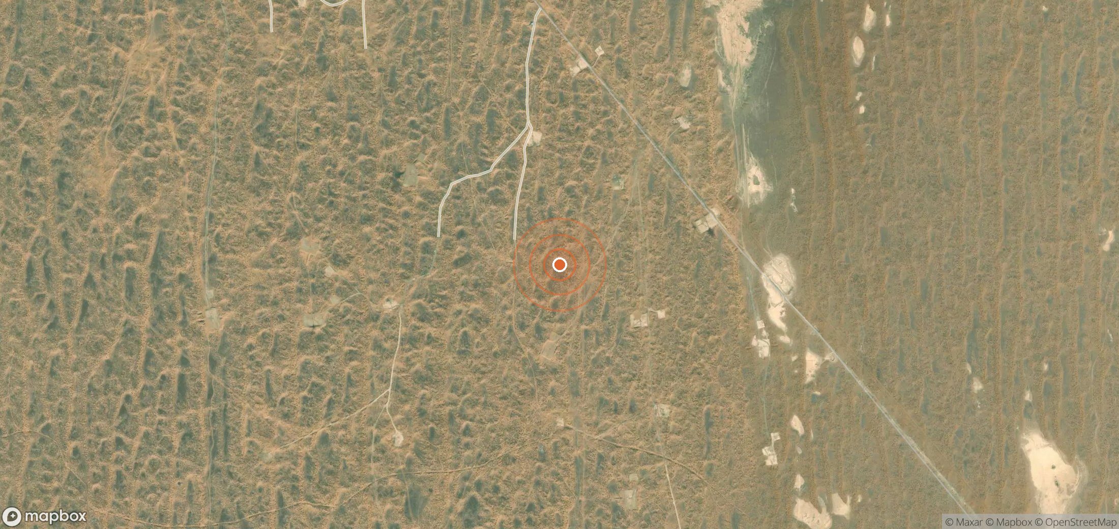 Mapa satelital de plumas de metano en UZB_S_075