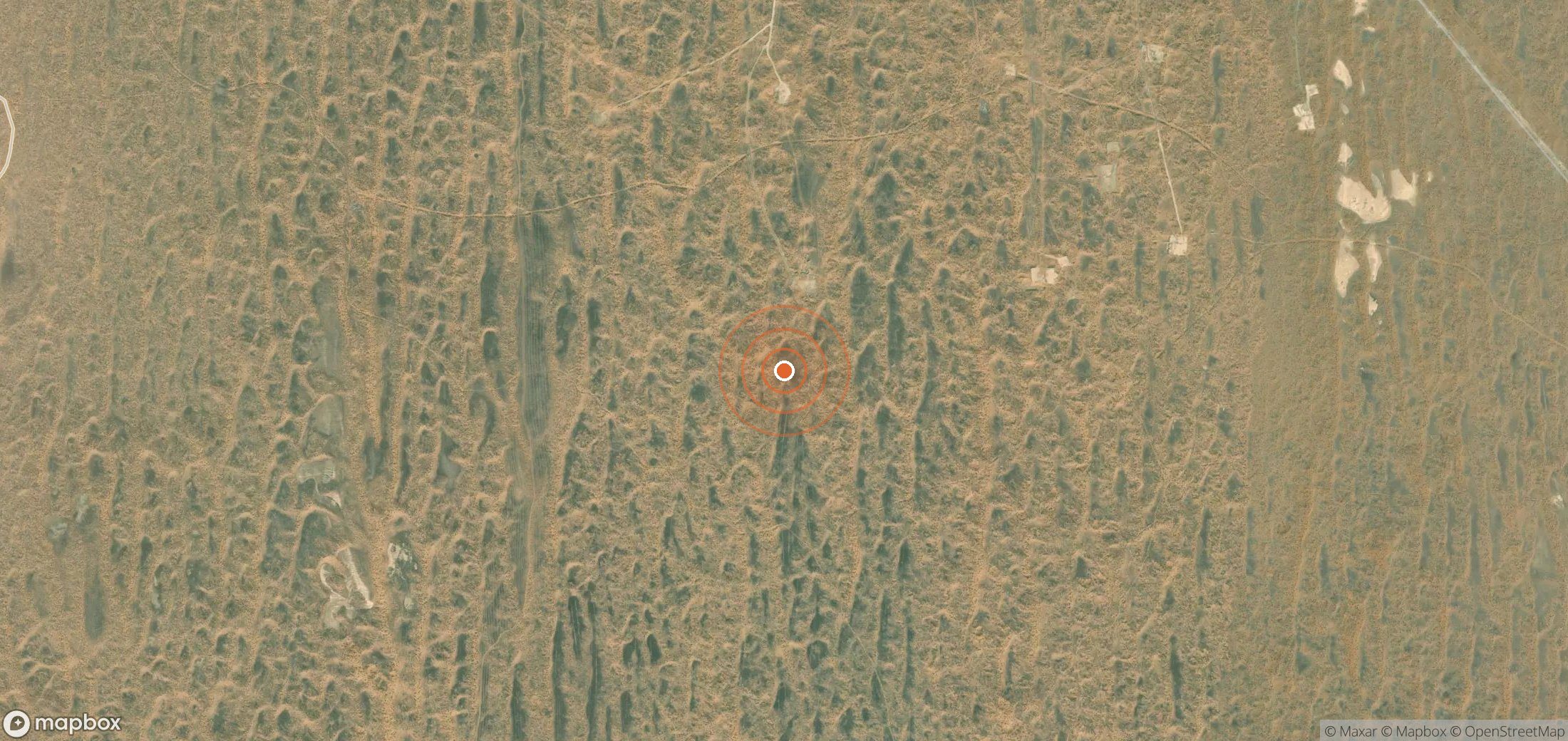 Satellite map of methane plume locations in UZB_S_081