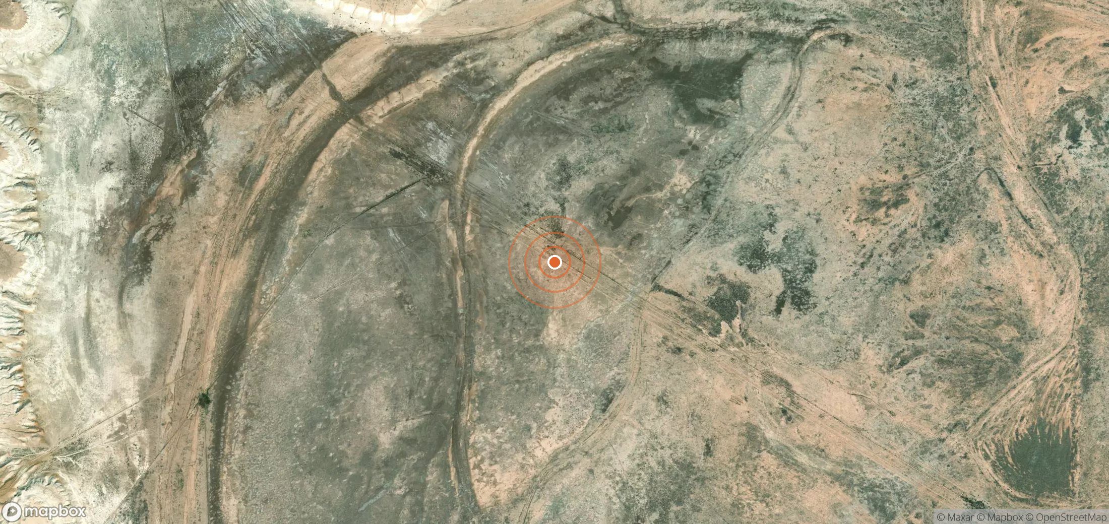 Mapa satelital de plumas de metano en UZB_S_095
